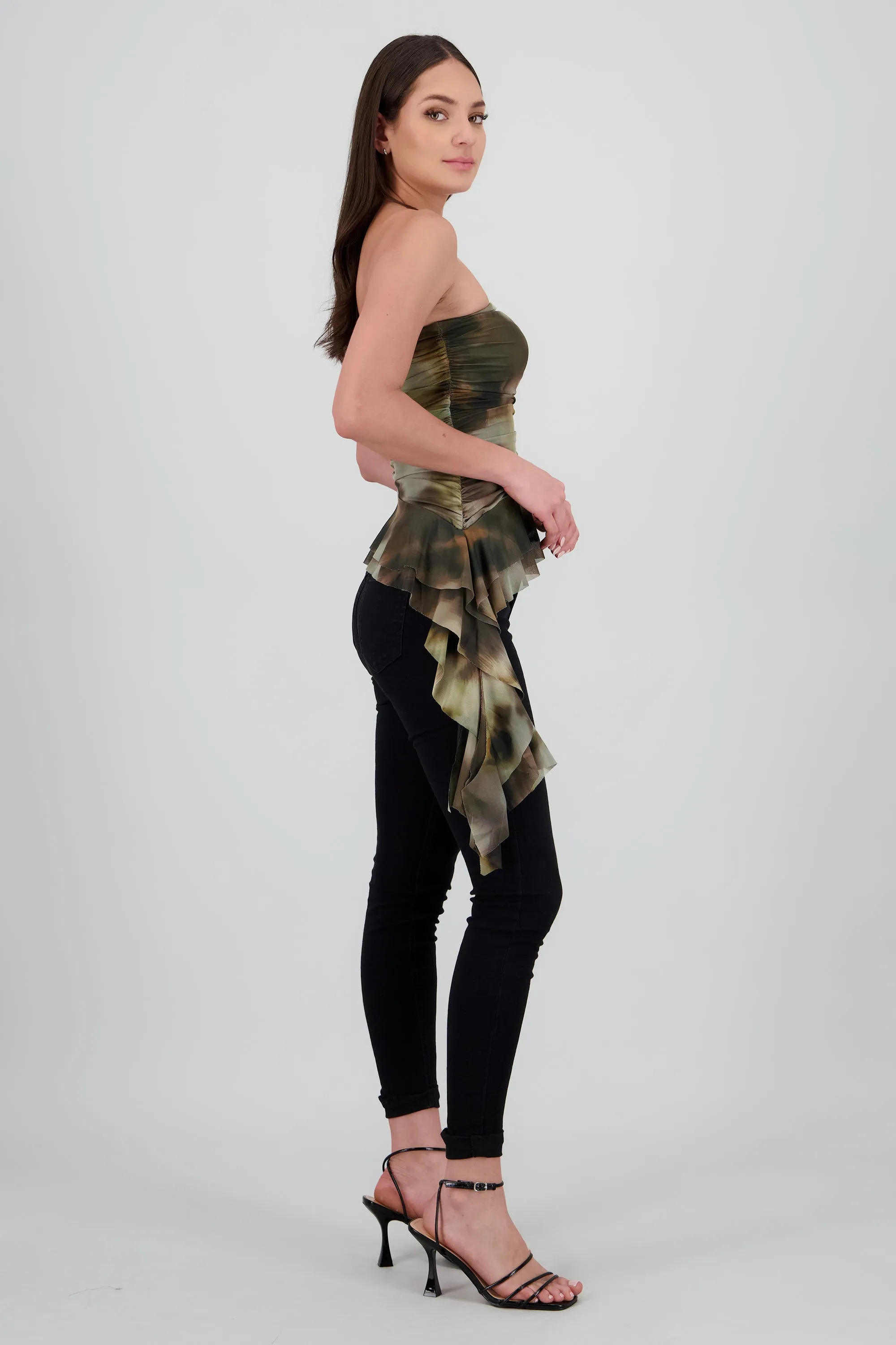 Top drapeado tiras estampado sold by Shasa product image thumbnail 3