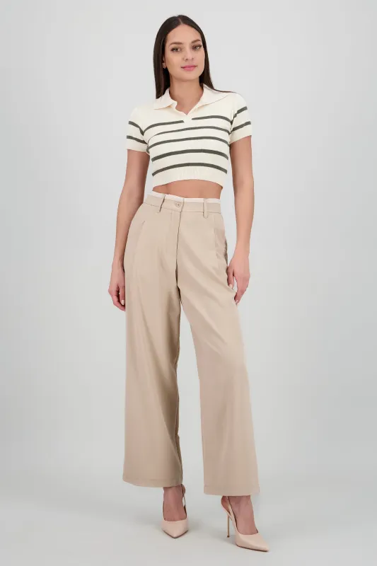 Pantalon contraste pinzas sold by Shasa