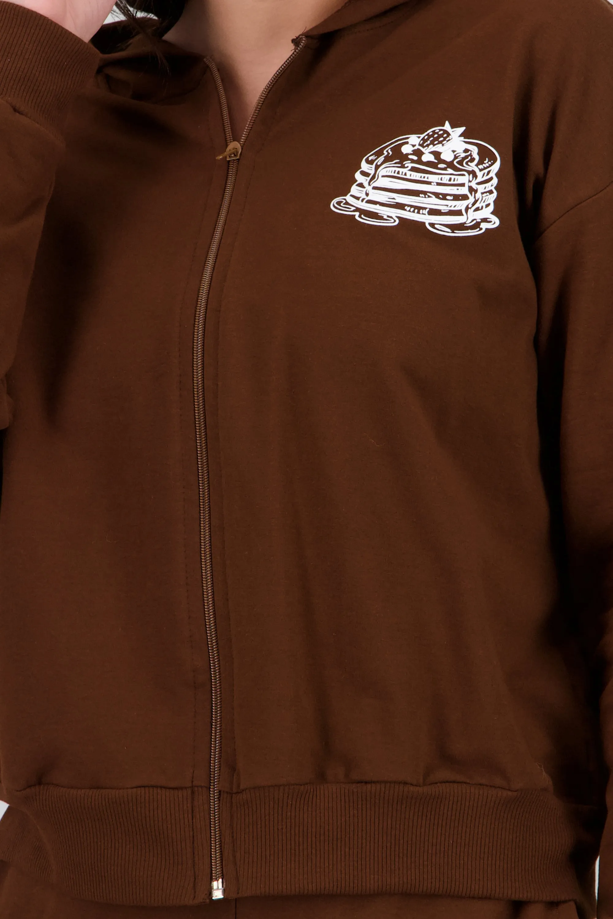 Sudadera con cierre estampado pancakes sold by Shasa product image thumbnail 5