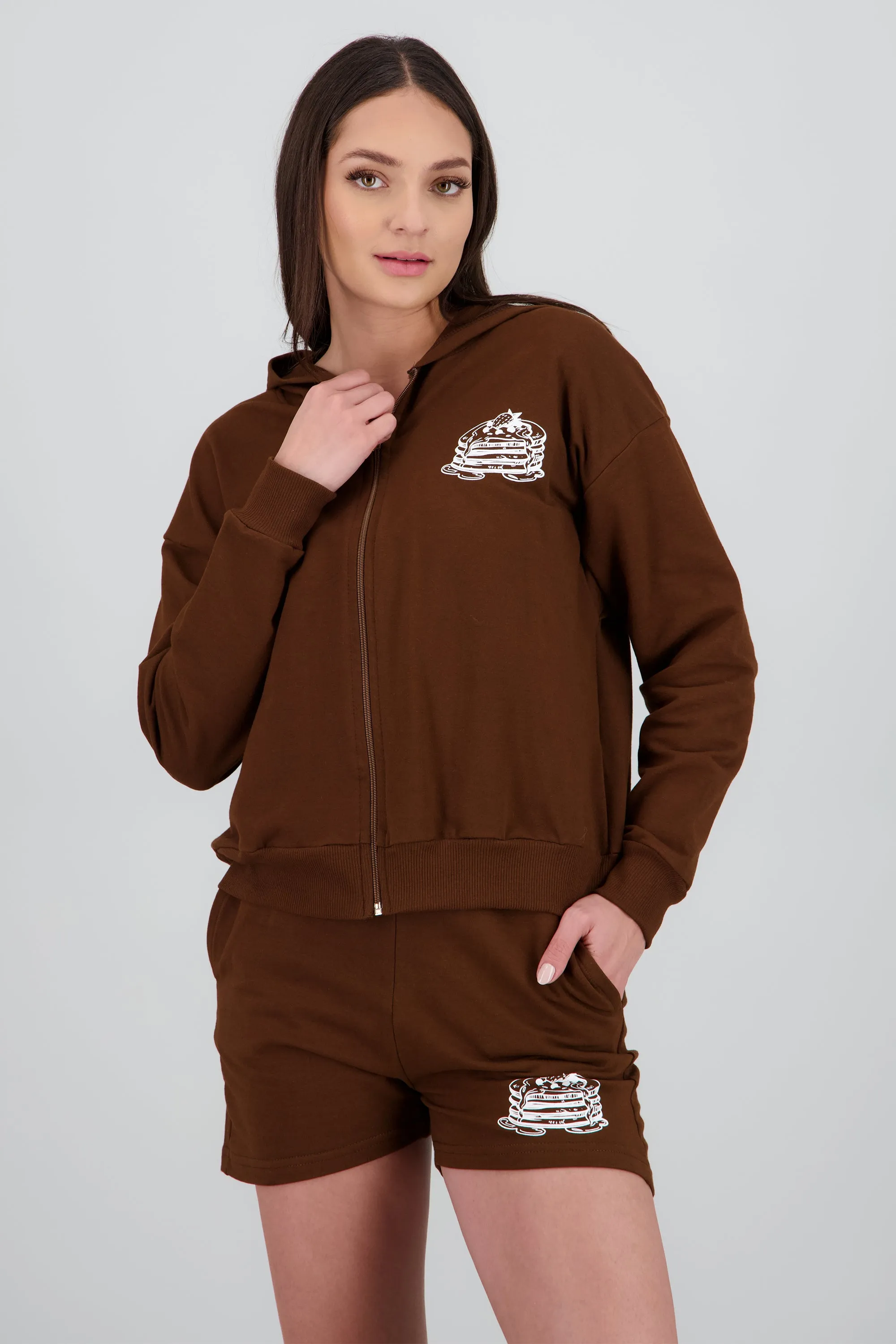 Sudadera con cierre estampado pancakes sold by Shasa product image thumbnail 2
