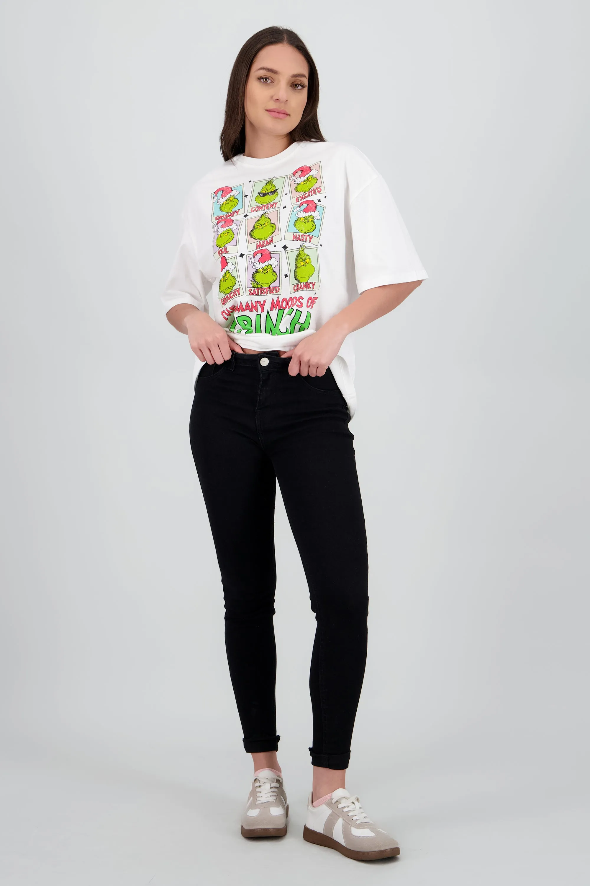 Playera over grinch mood sold by Shasa