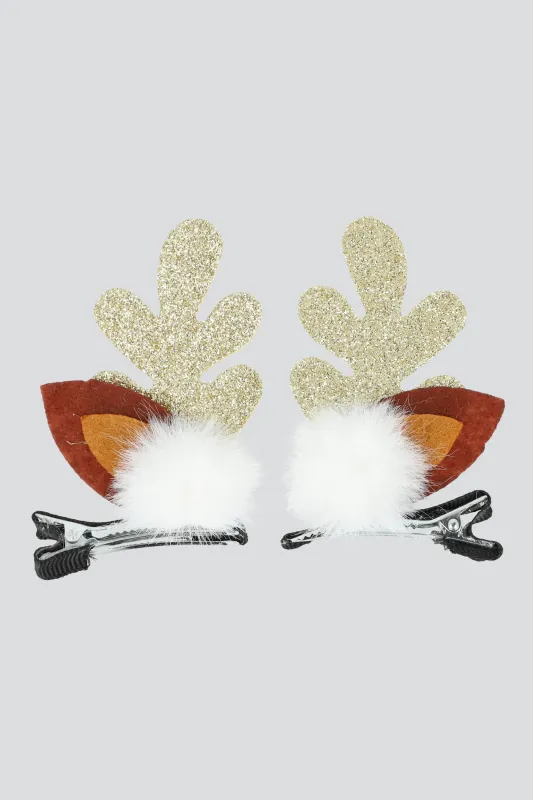 Broches cuernos glitter sold by Shasa