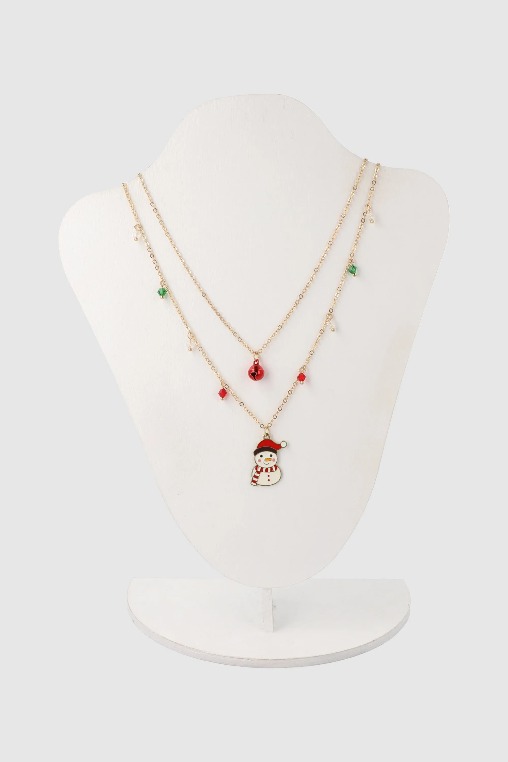 Collar 2 capas muleco de nieve sold by Shasa