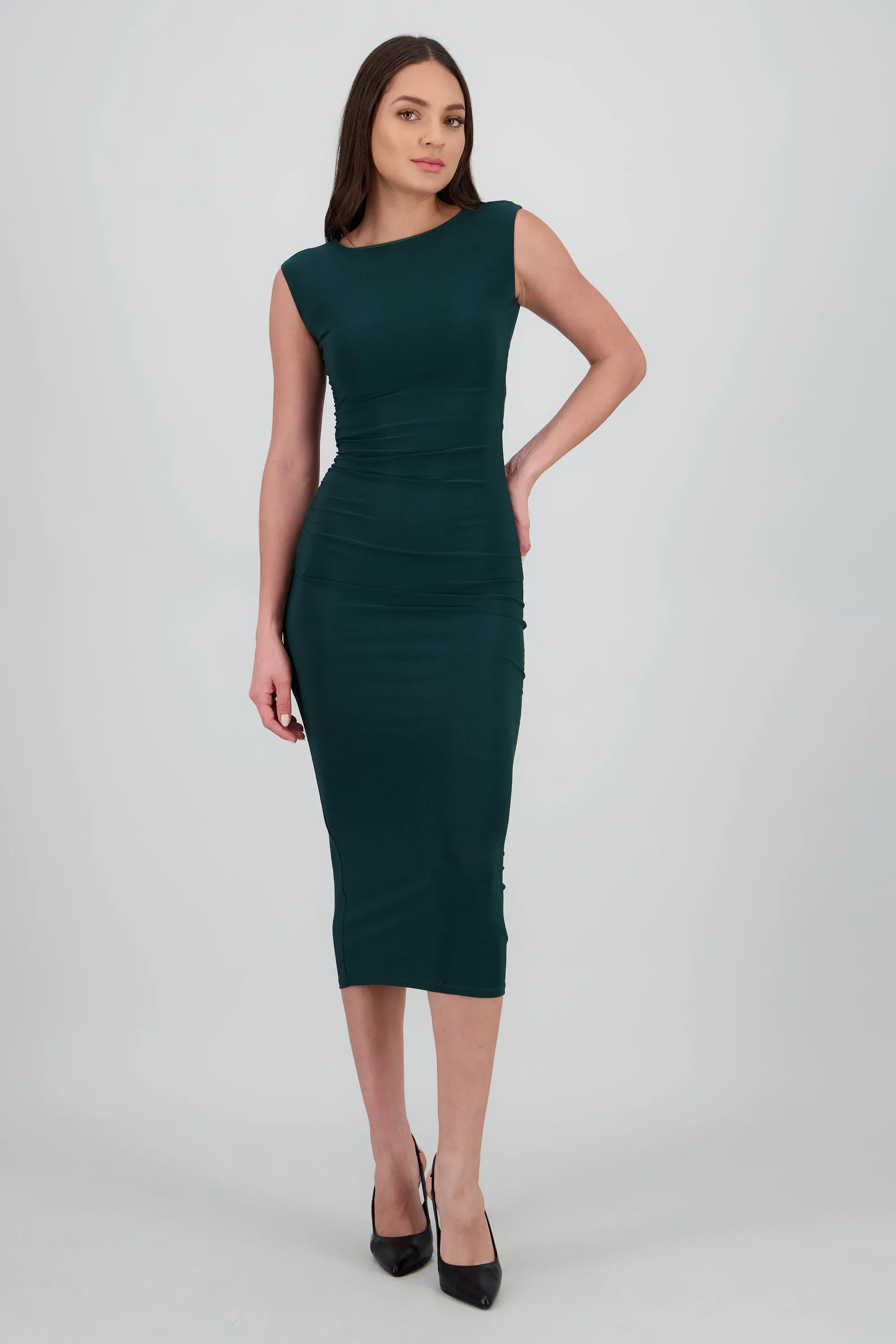 Vestido drapeado sin mangas sold by Shasa product image thumbnail 2