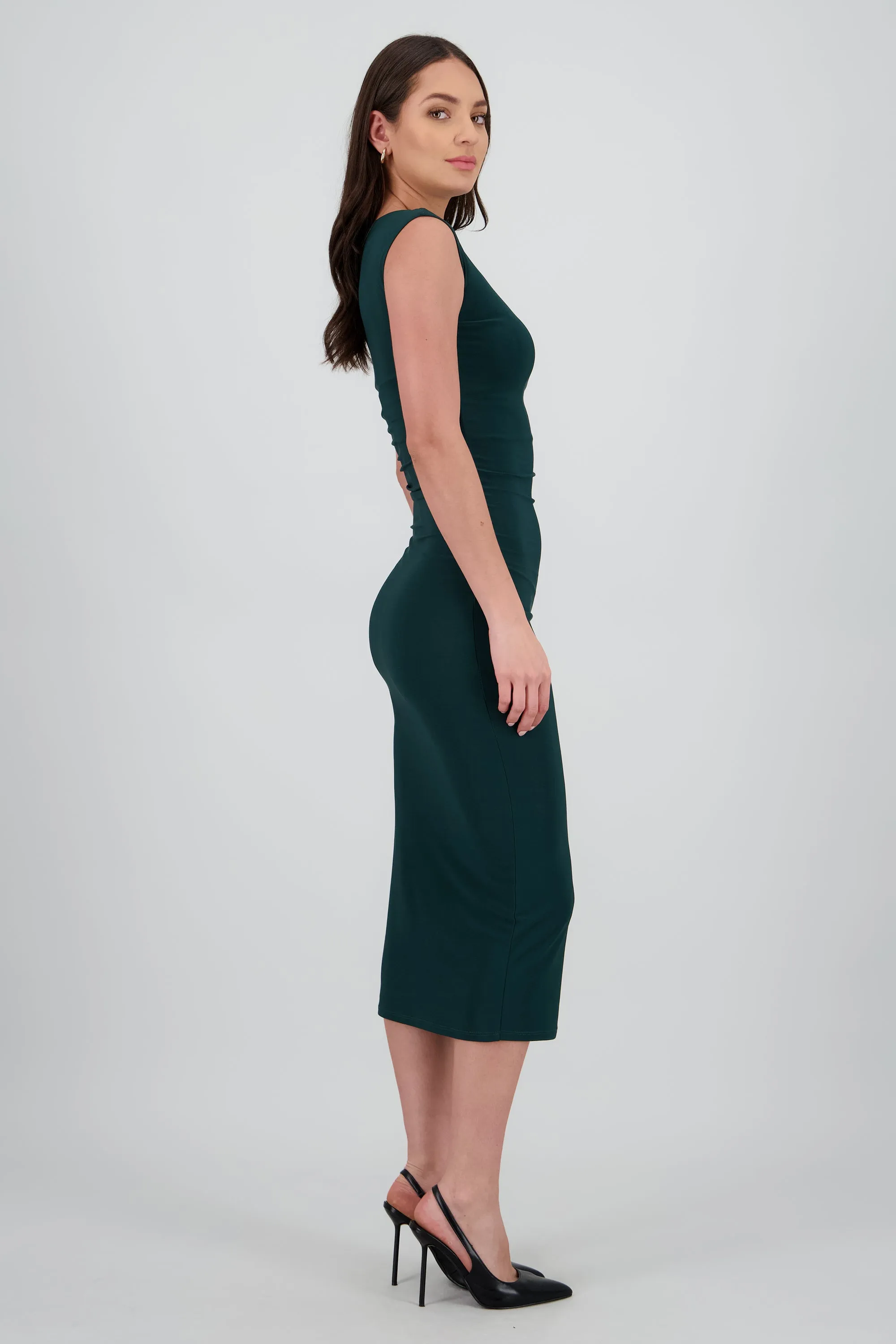 Vestido drapeado sin mangas sold by Shasa product image thumbnail 3