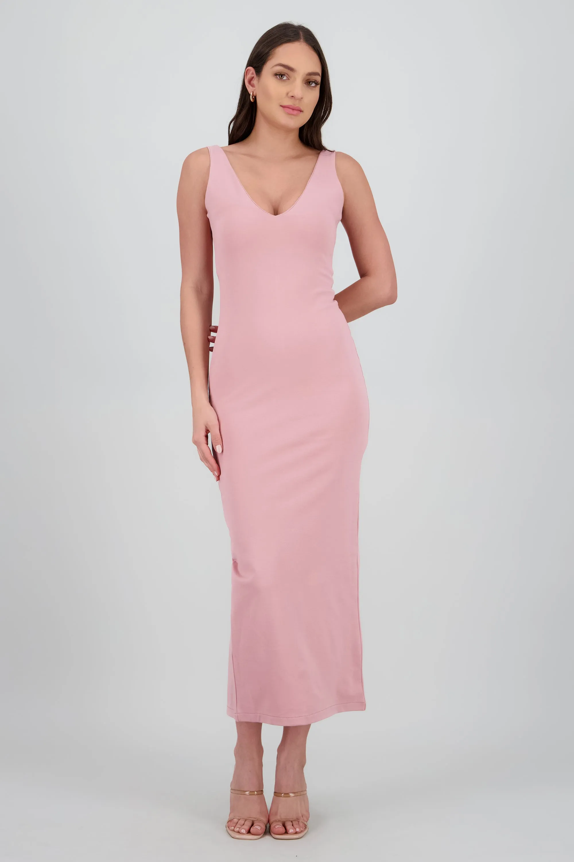 Vestido maxi bodycon con escote V sold by Shasa product image thumbnail 2