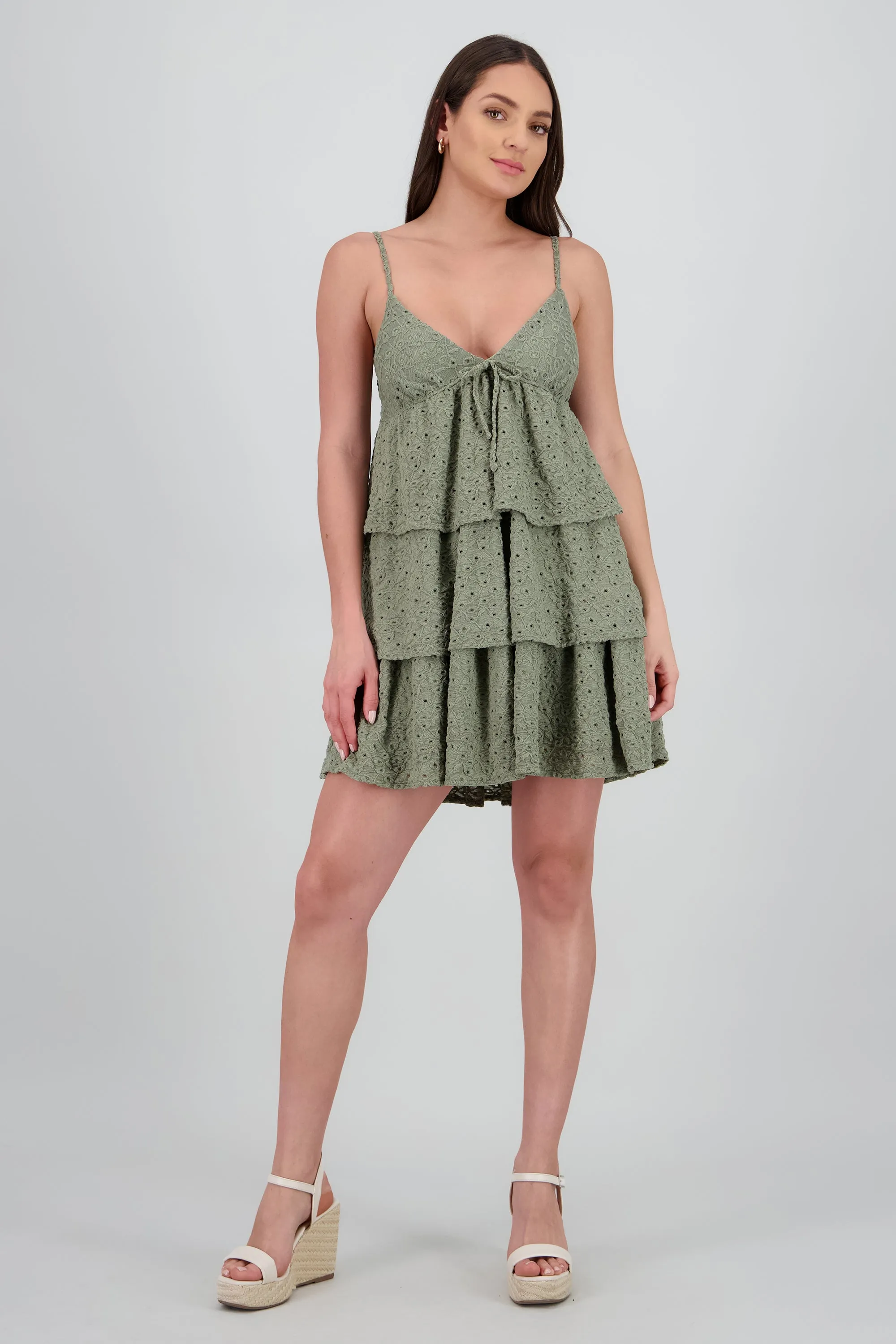 Vestido mini olanes detalle textura sold by Shasa