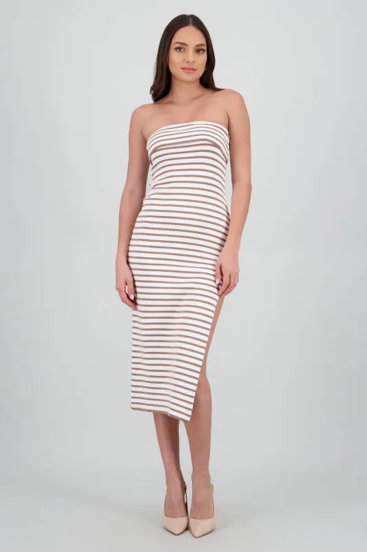 Vestido maxi detalle doblez sold by Shasa