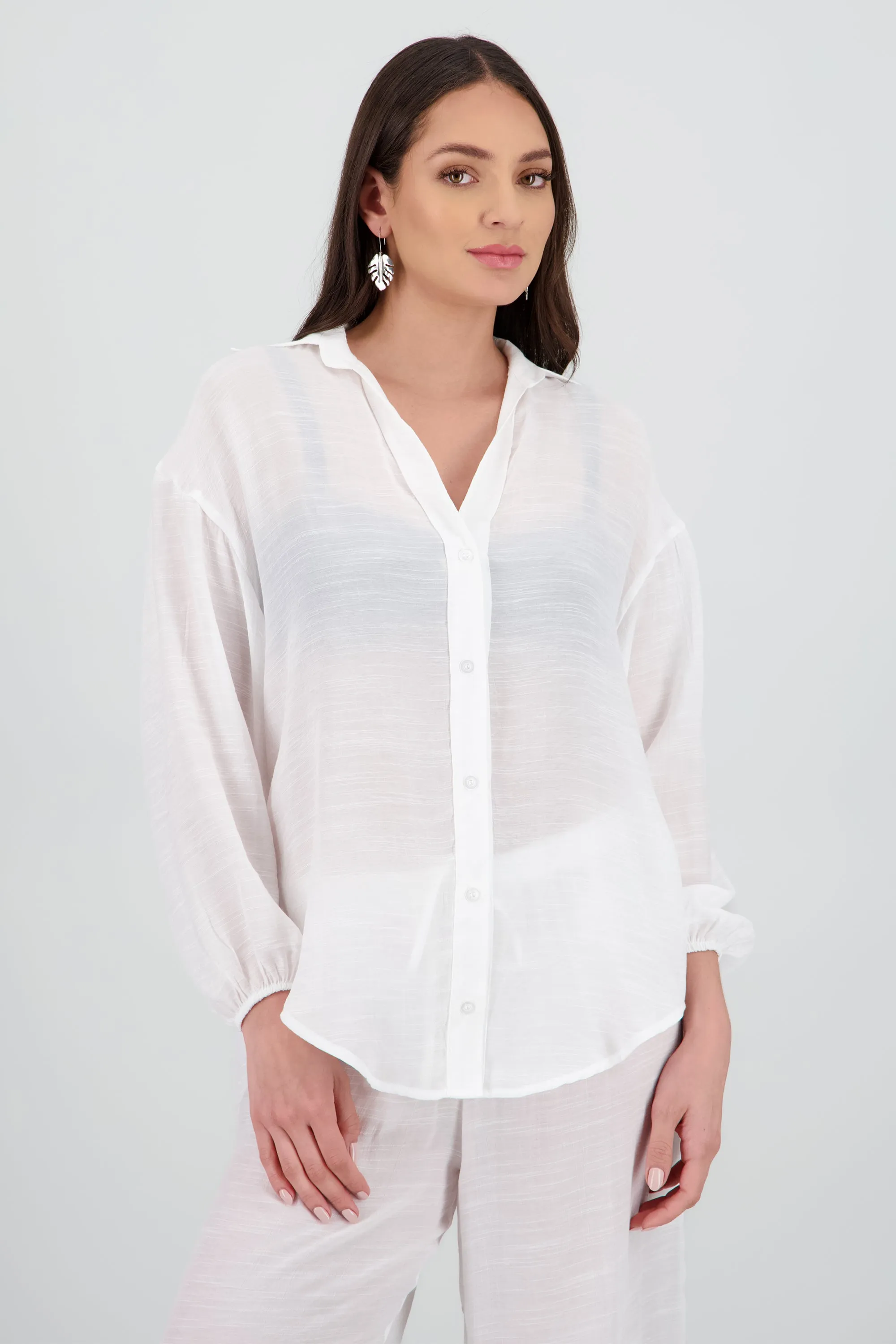 Camisa over ligera manga larga sold by Shasa product image thumbnail 2