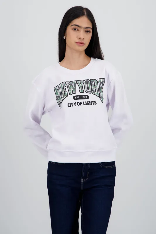 Sudadera estampado new york sold by Shasa