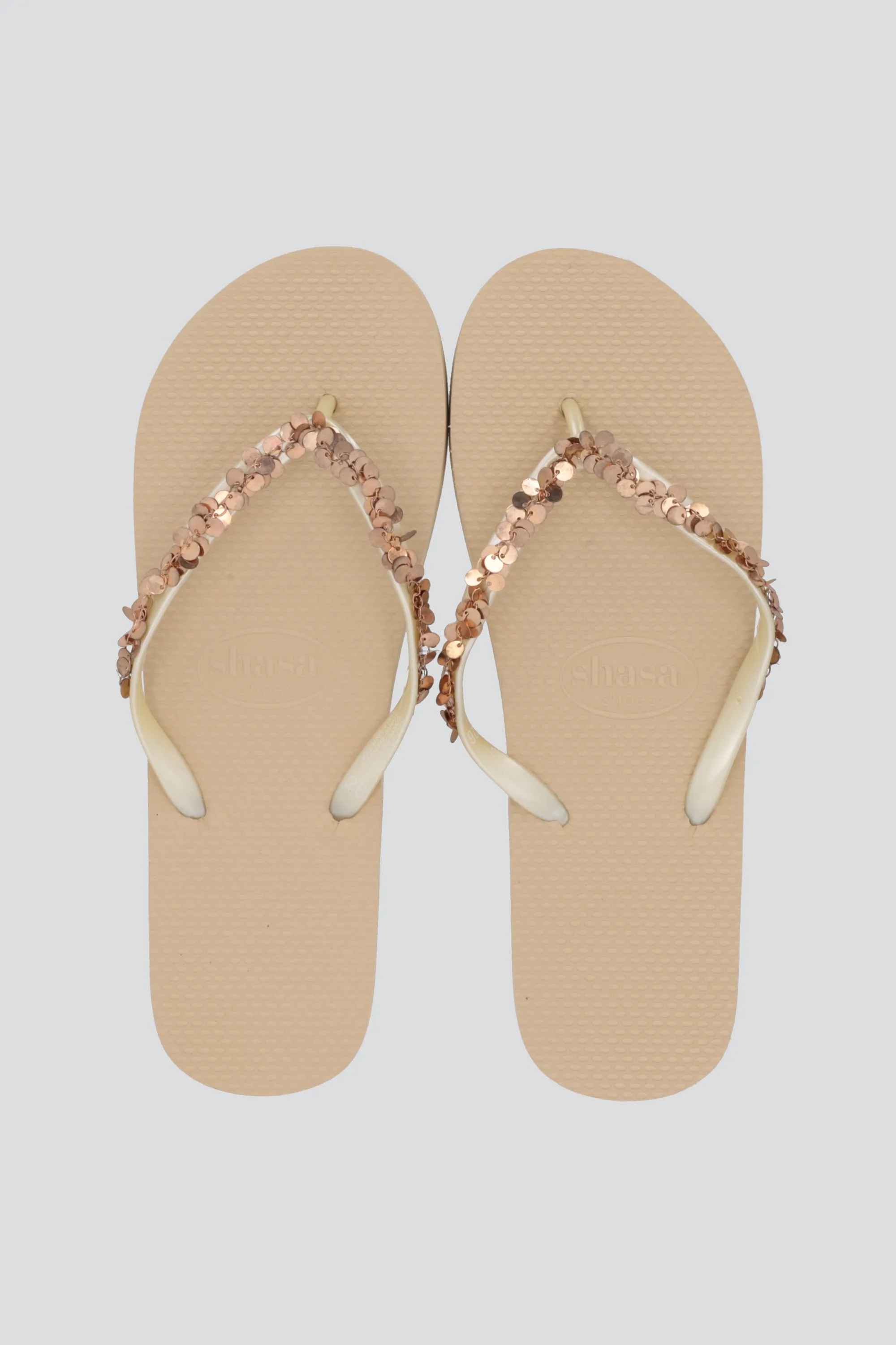 Flio flop chinela lentejuela sold by Shasa