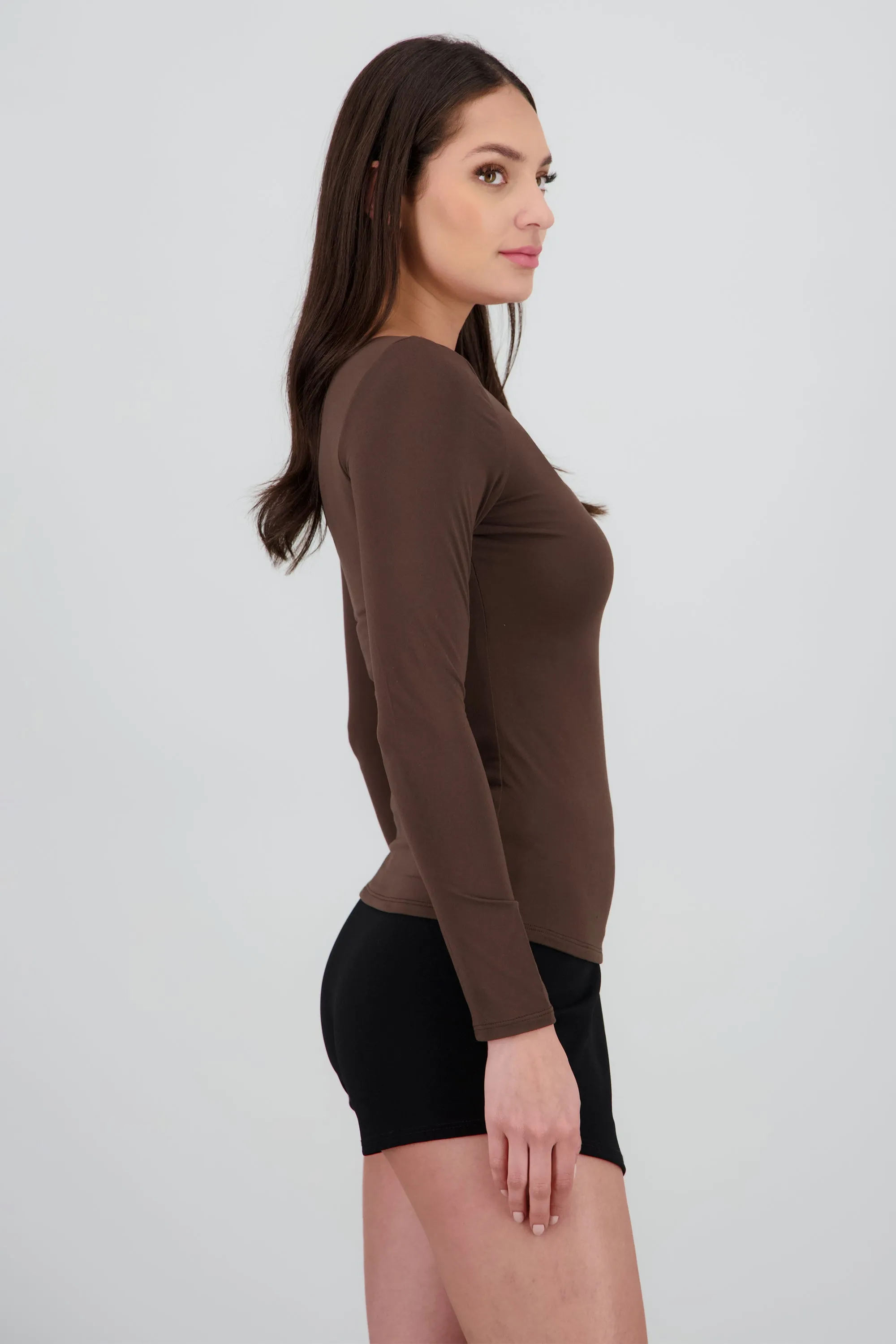 Top manga larga escote cuadrado sold by Shasa product image thumbnail 3