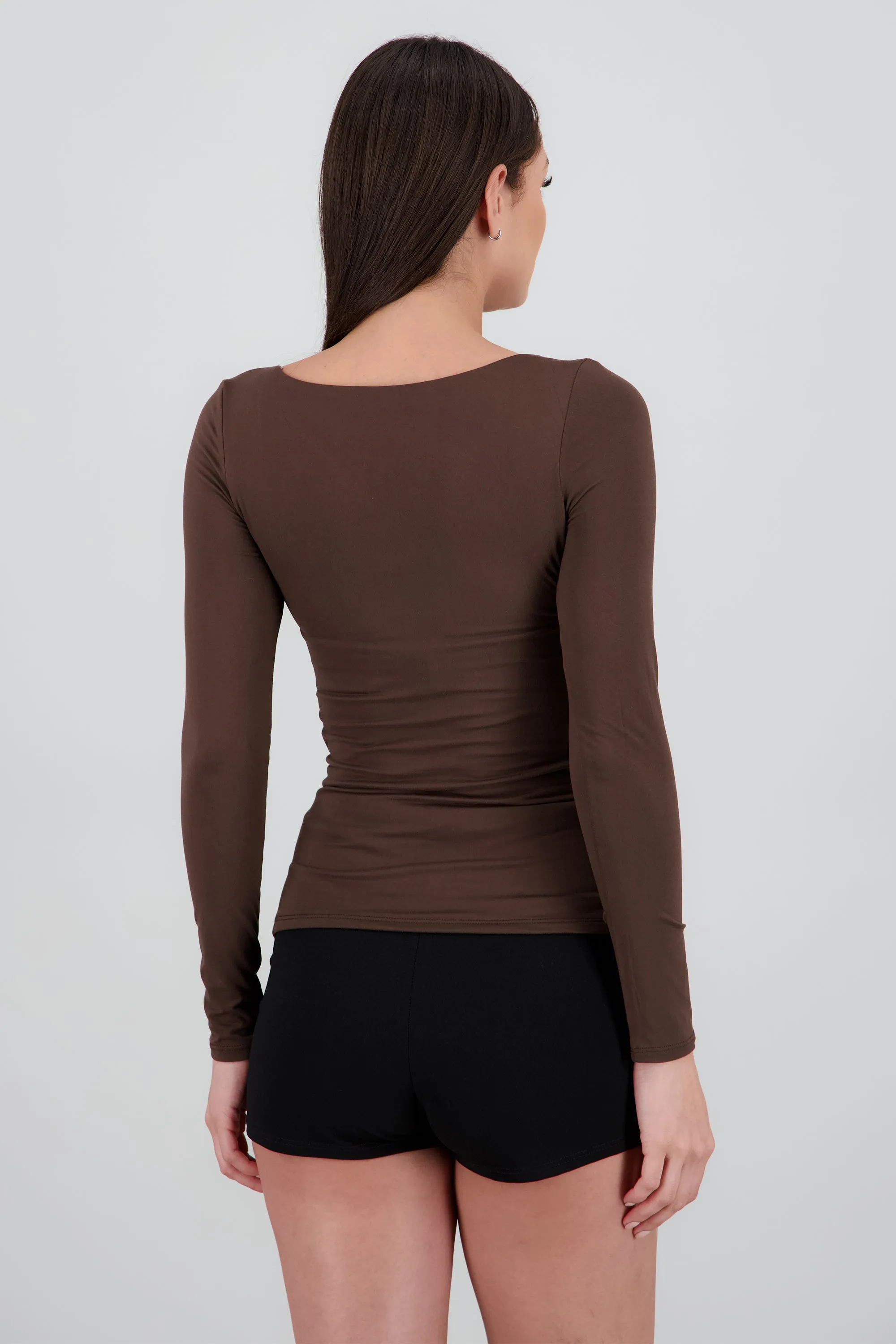 Top manga larga escote cuadrado sold by Shasa product image thumbnail 4