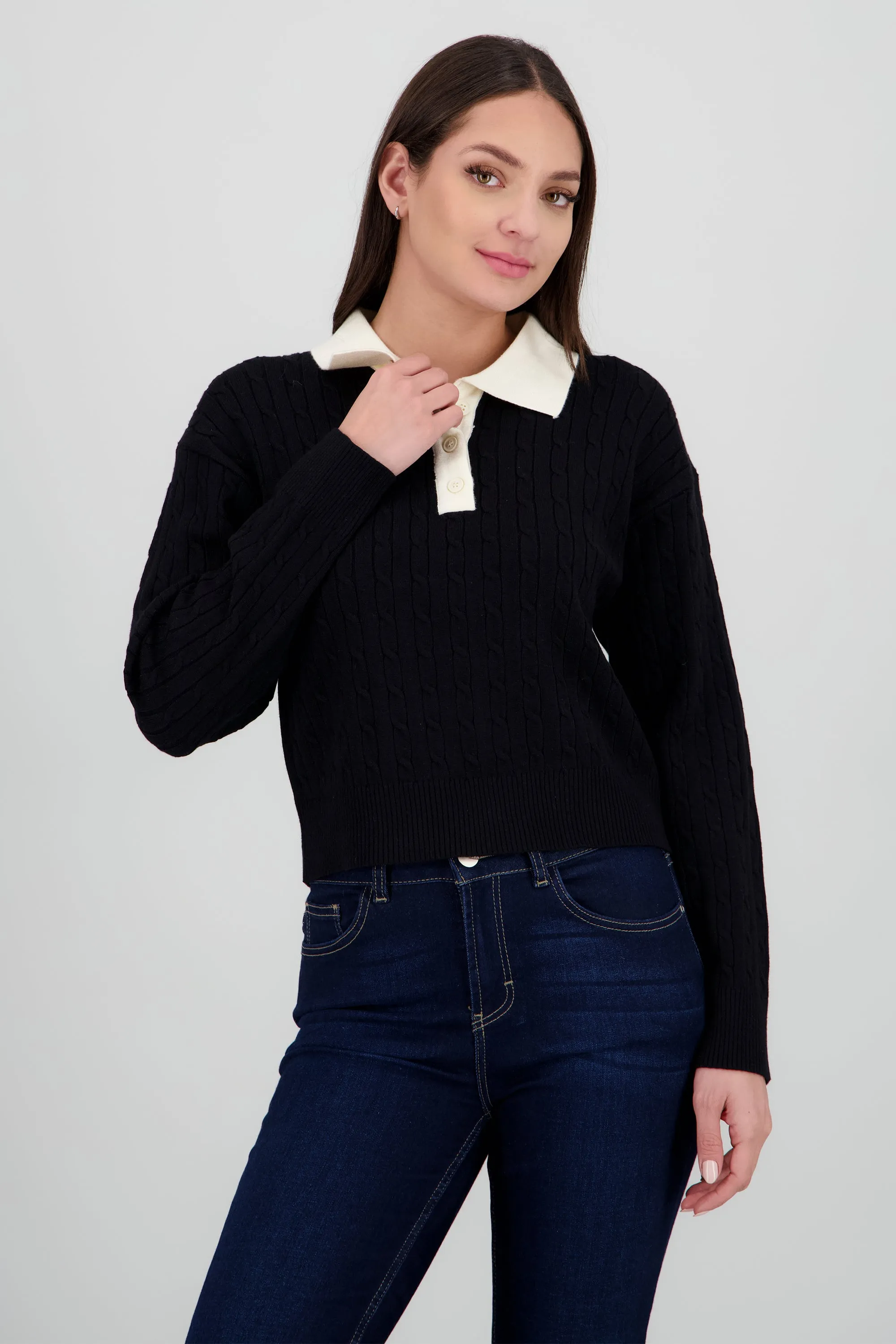 Sueter tipo polo con contraste en cuello sold by Shasa product image thumbnail 2