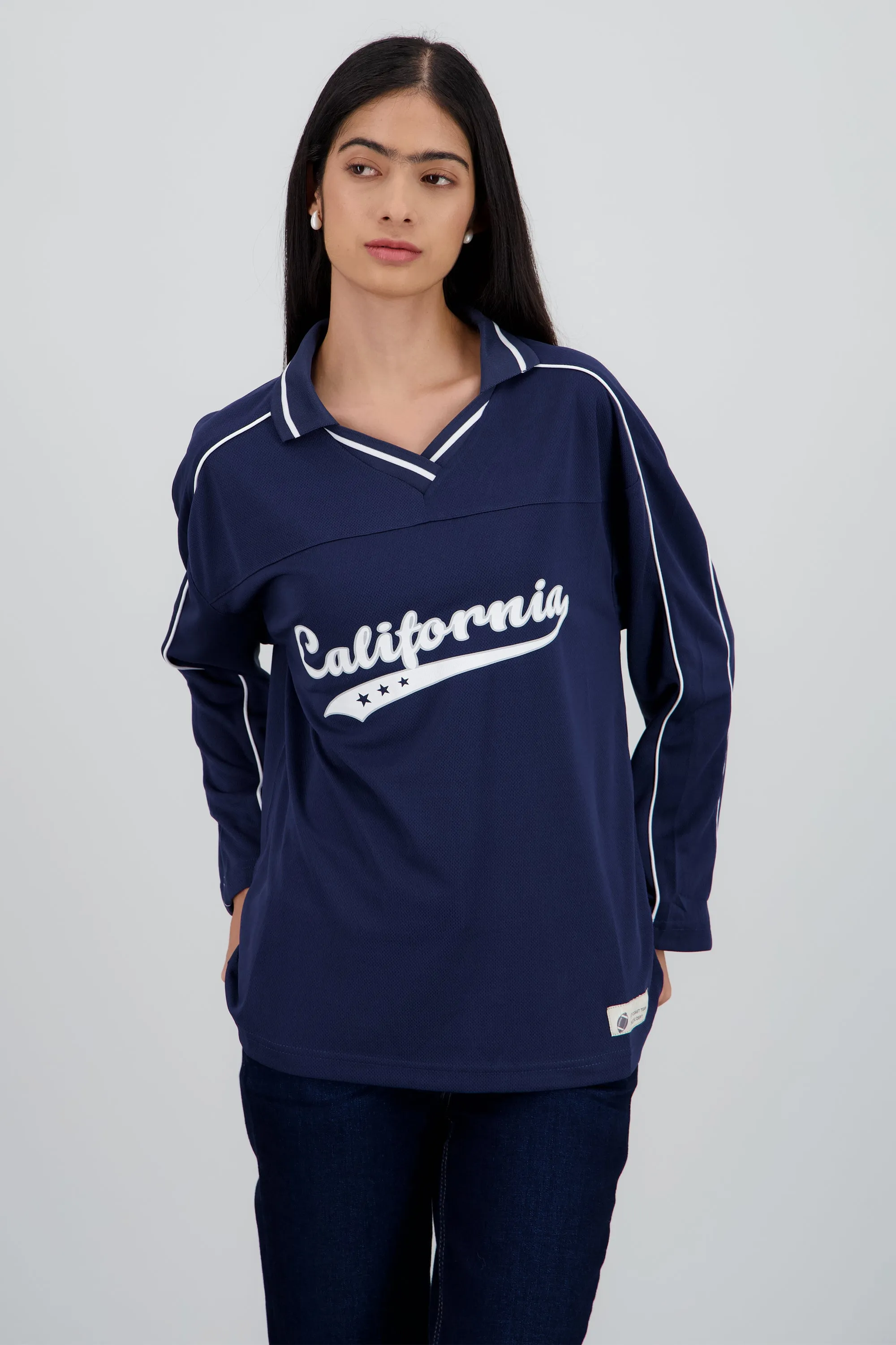 Playera tipo jersey California manga larga sold by Shasa