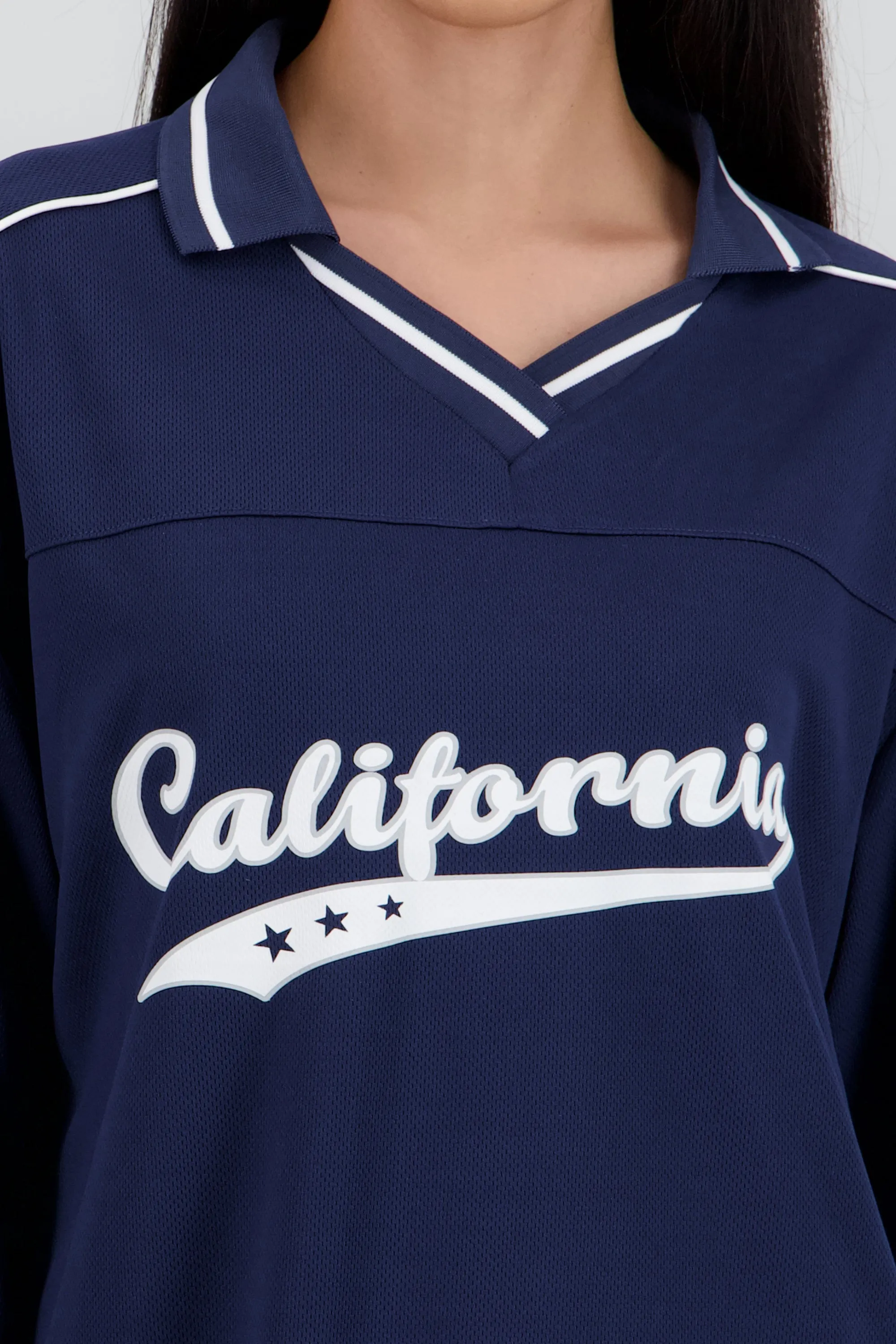 Playera tipo jersey California manga larga sold by Shasa product image thumbnail 5