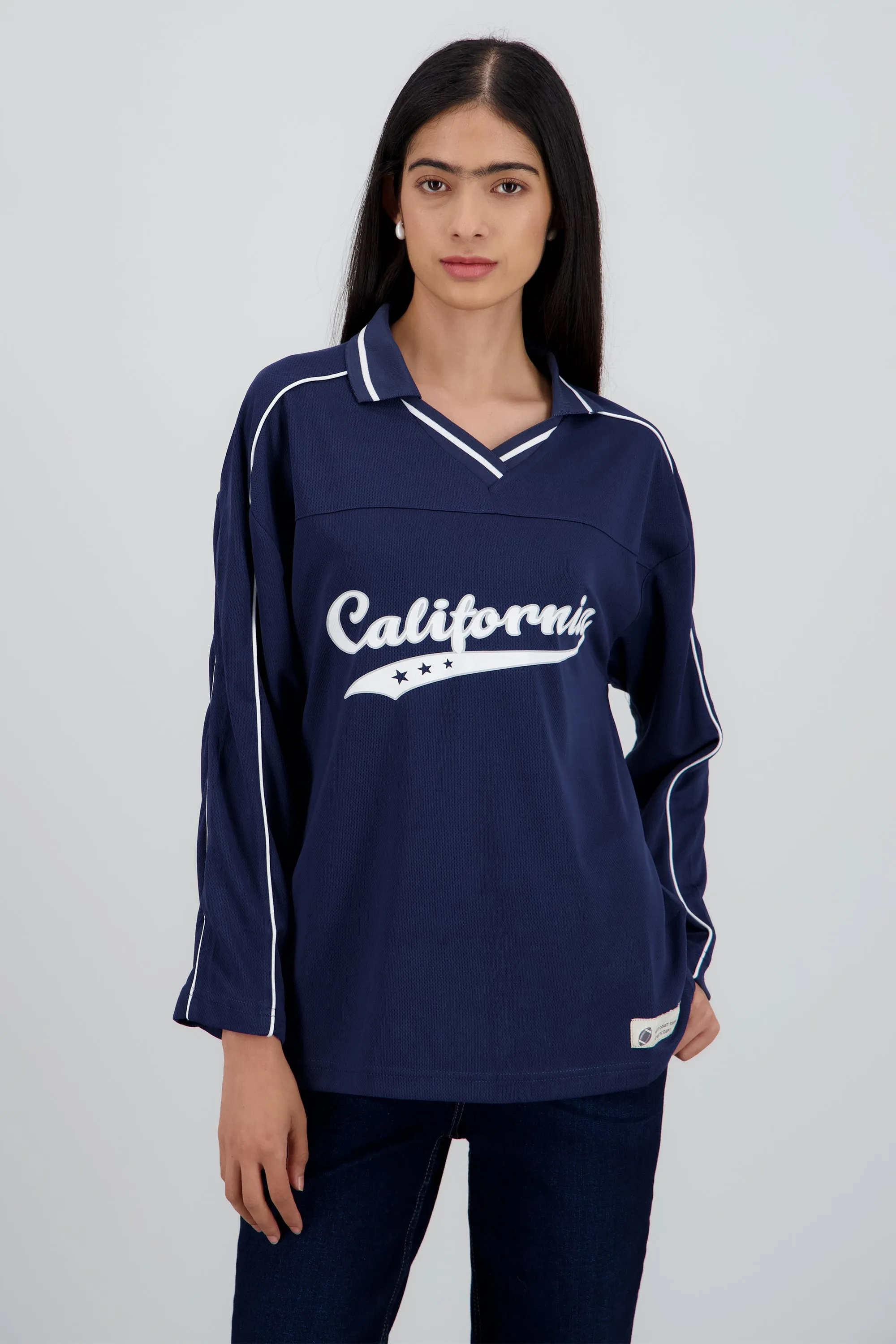 Playera tipo jersey California manga larga sold by Shasa product image thumbnail 2