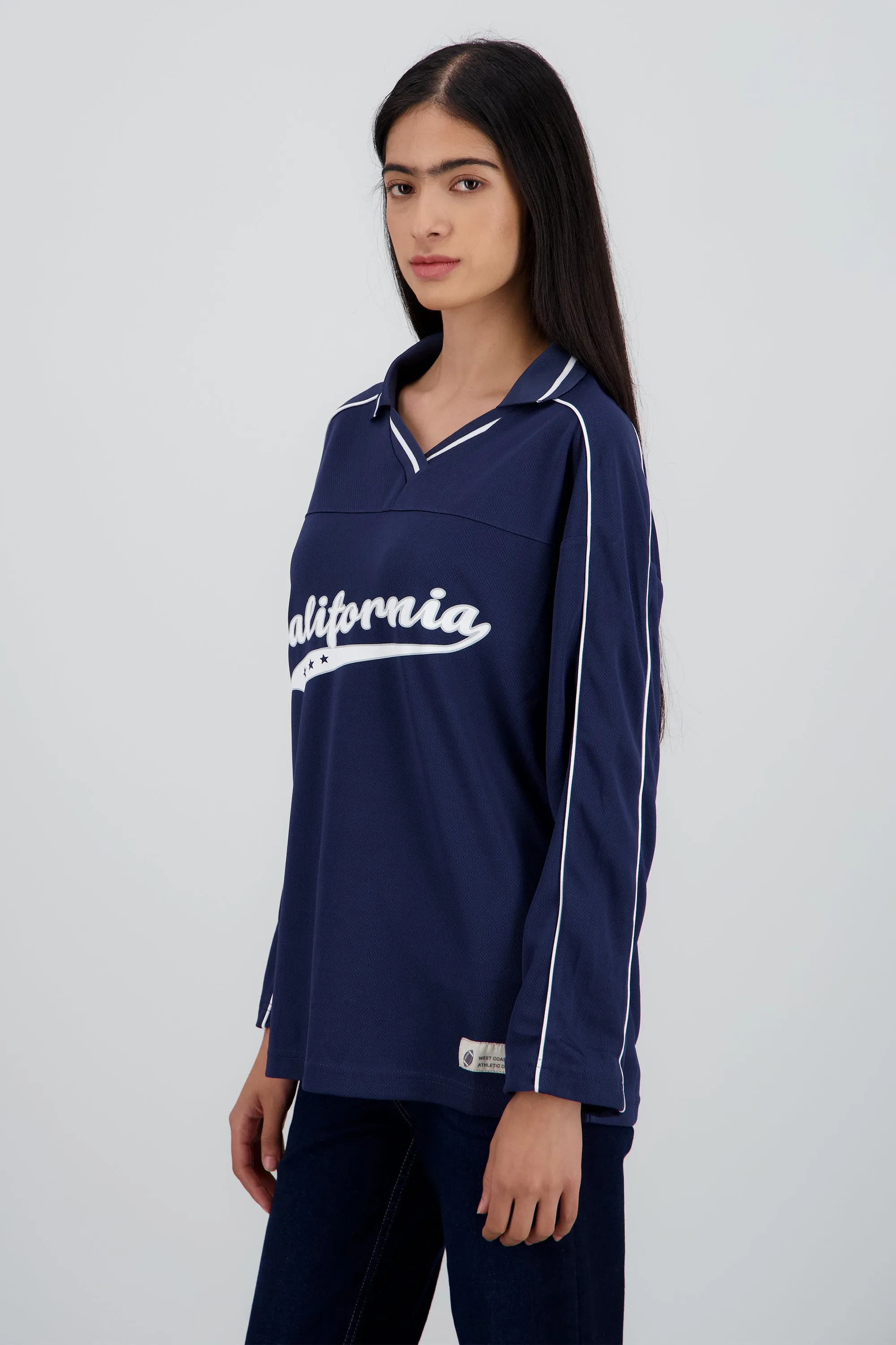 Playera tipo jersey California manga larga sold by Shasa product image thumbnail 3