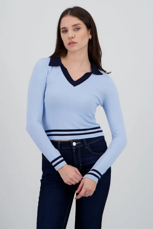 Sueter tipo polo contraste sold by Shasa