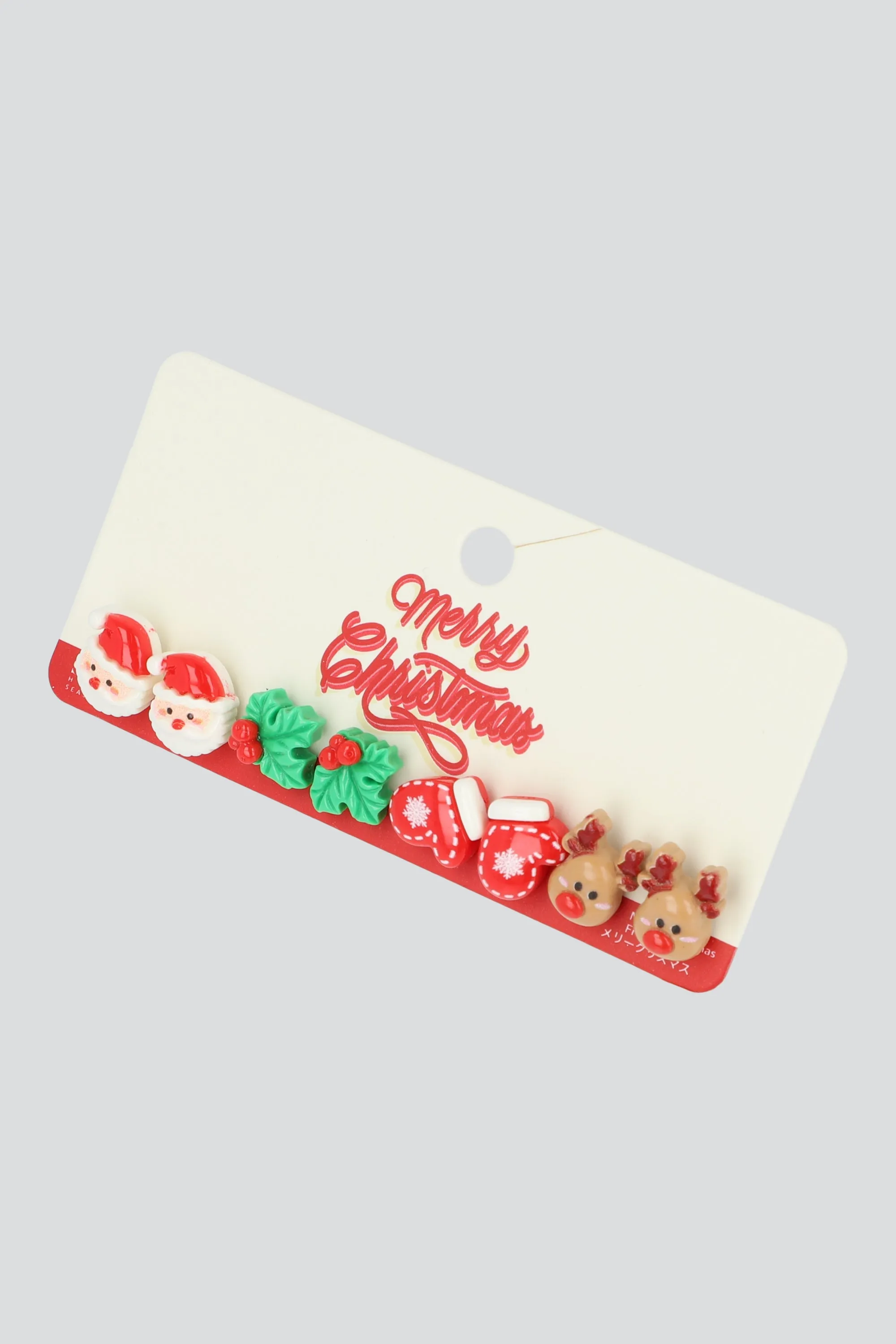 Set 4 pares aretes figura navideña sold by Shasa product image thumbnail 2