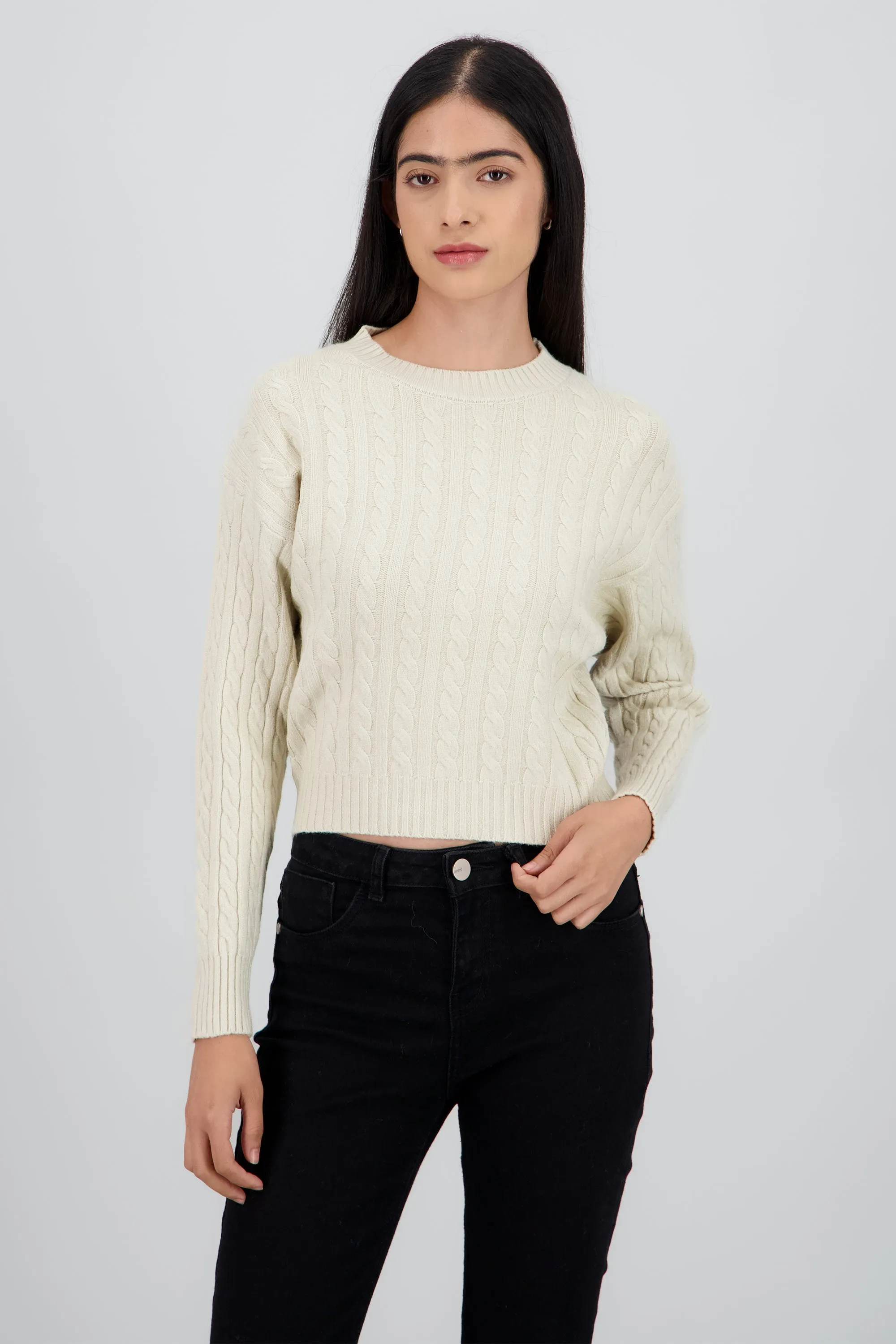 Sueter acanalado de manga larga sold by Shasa