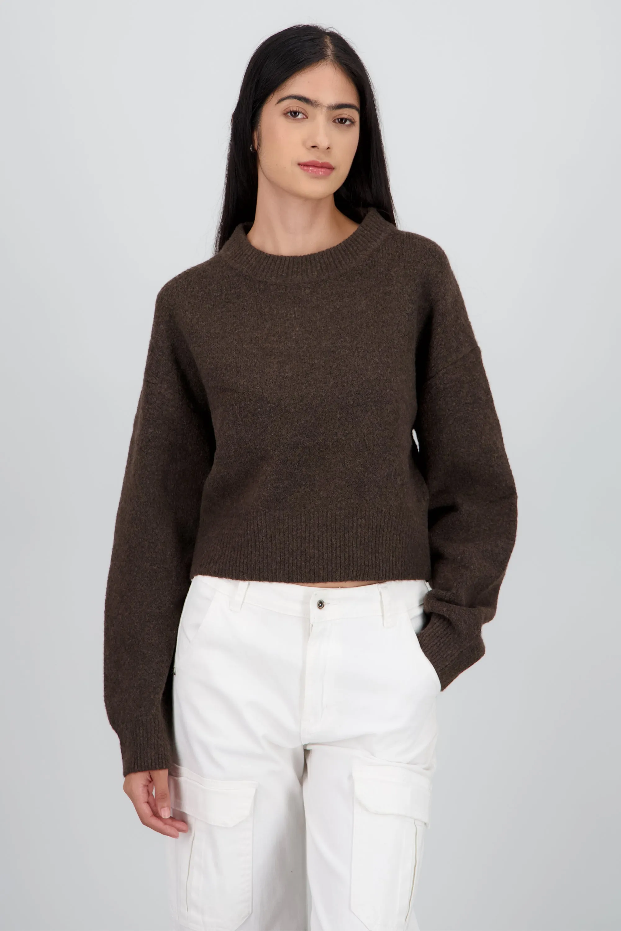 Sueter de cuello redondo manga larga suave sold by Shasa product image thumbnail 2