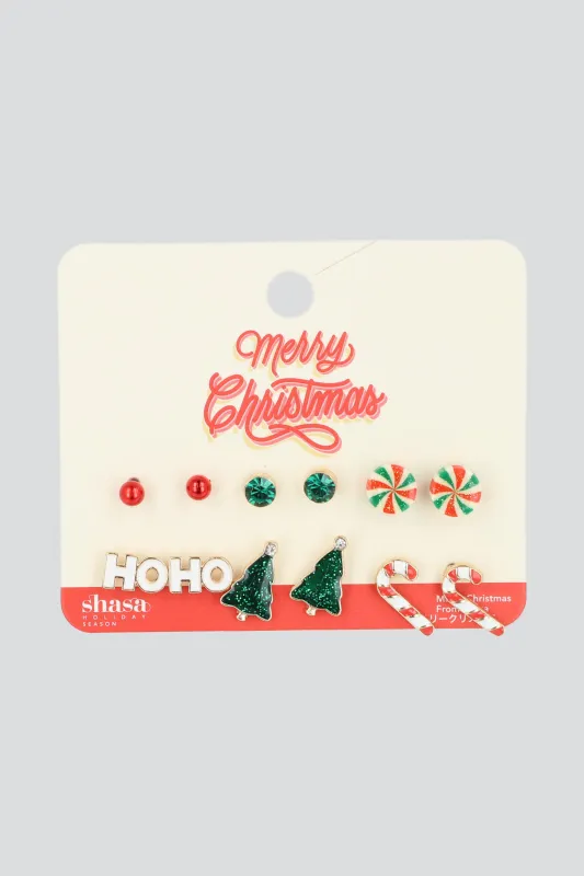 SET 6 PR ARETES NAVIDEÑOS sold by Shasa