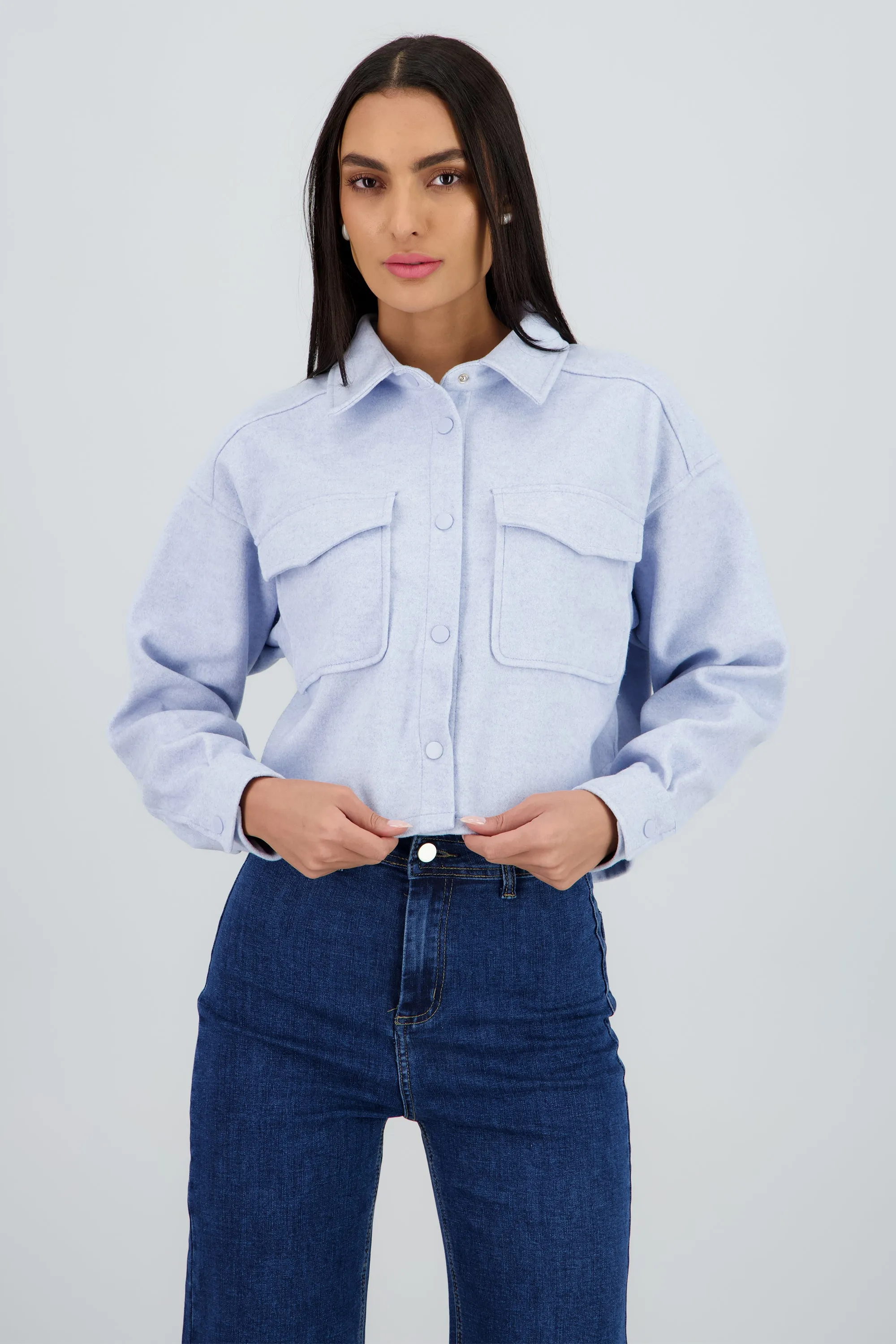 Chamarra crop bolsas parche Hypsters sold by Shasa