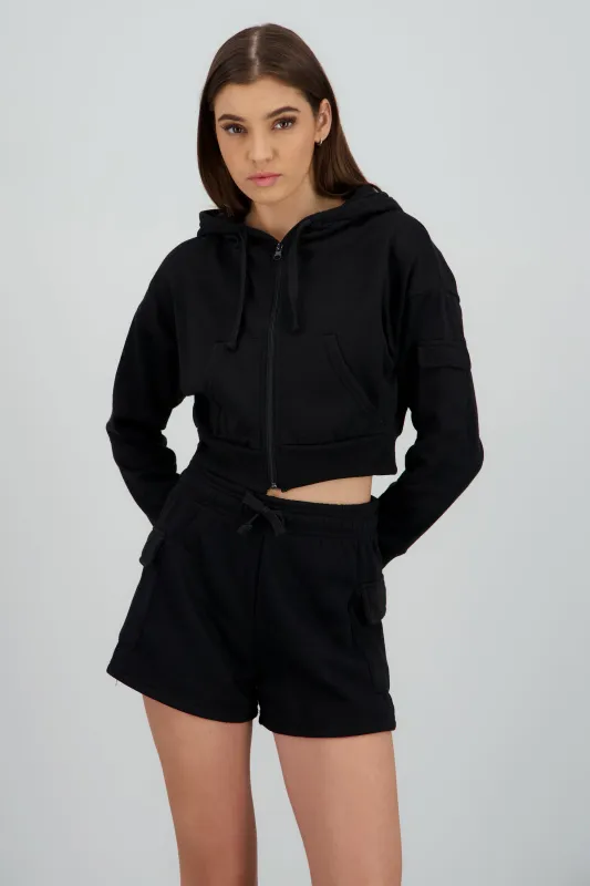 Sudadera cierre con bolsas cargo sold by Shasa