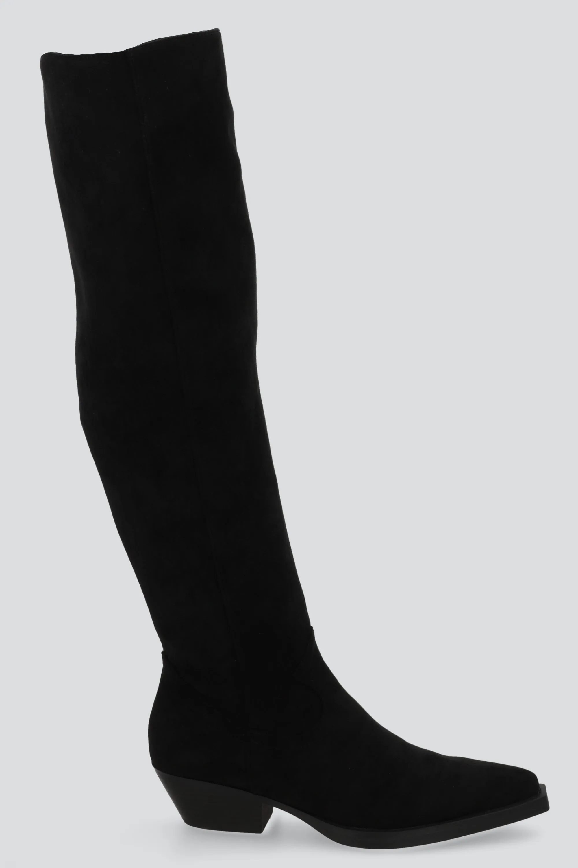 Bota vaquera overknee gamucina sold by Shasa