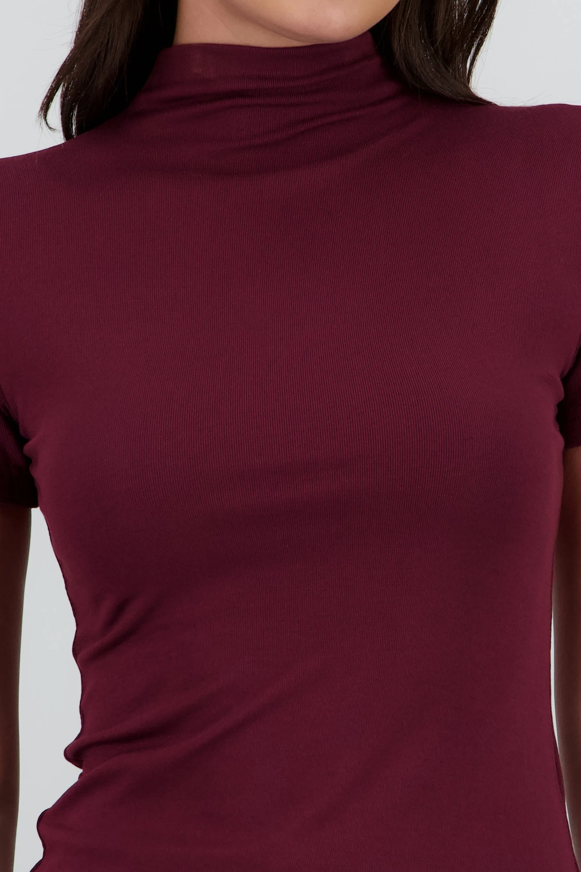 Top manga corta liso cuello alto sold by Shasa product image thumbnail 5