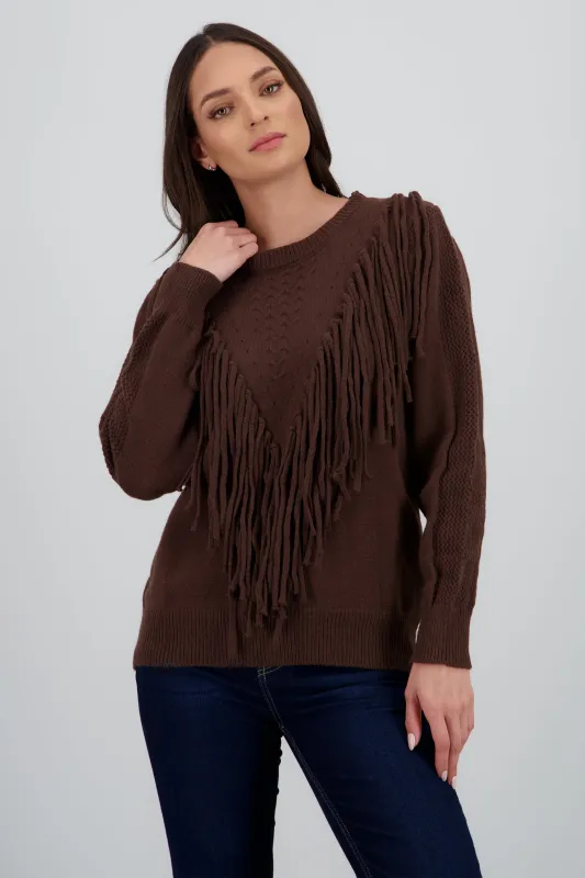 Sueter detalle flecos sold by Shasa