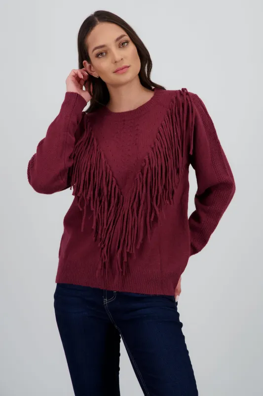 Sueter detalle flecos sold by Shasa