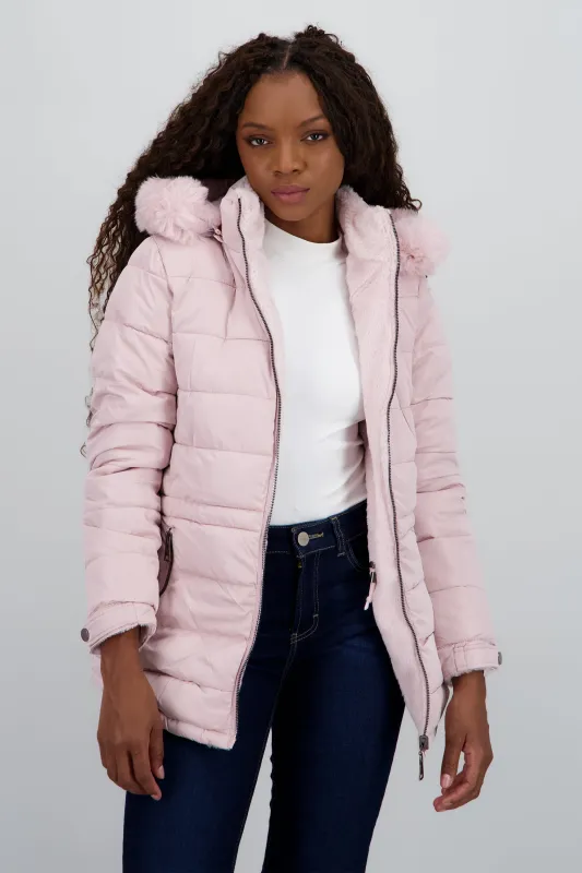 Chamarra reversible con gorro peluche sold by Shasa