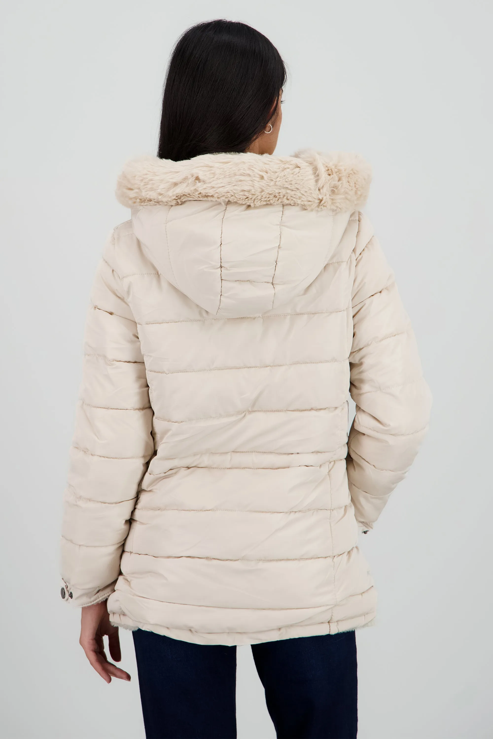 Chamarra reversible con gorro peluche sold by Shasa product image thumbnail 4