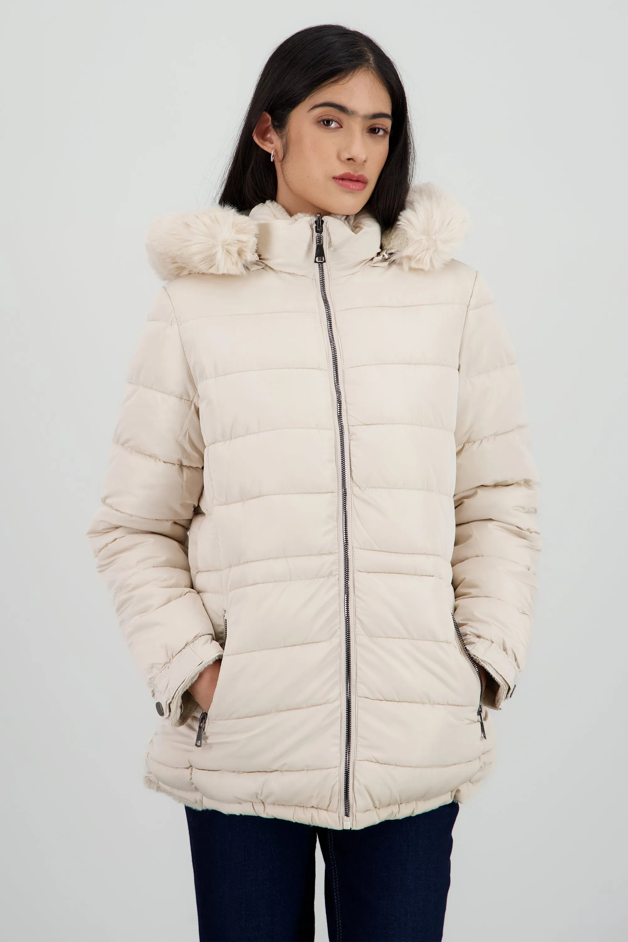 Chamarra reversible con gorro peluche sold by Shasa product image thumbnail 2