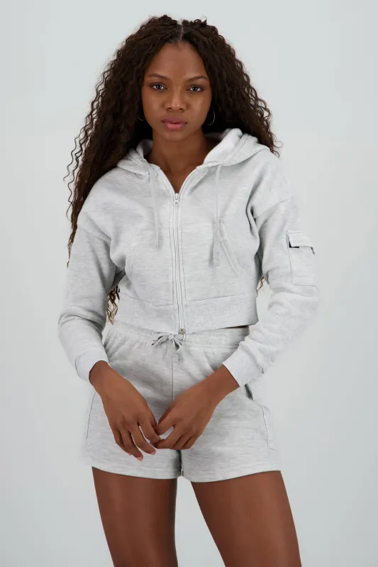 Sudadera cierre con bolsas cargo sold by Shasa