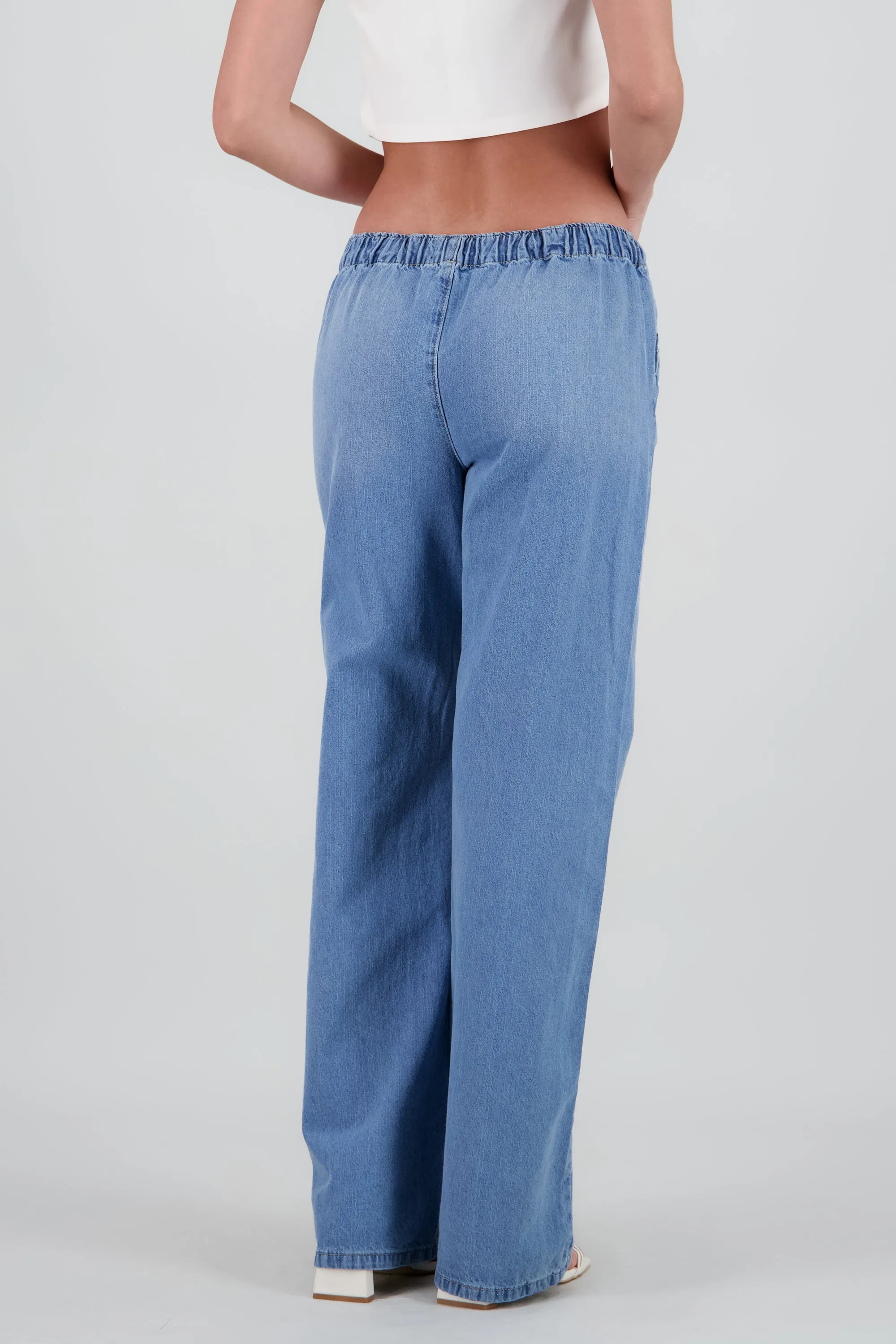 Pantalón de denim con cordón de ajuste sold by Shasa product image thumbnail 4