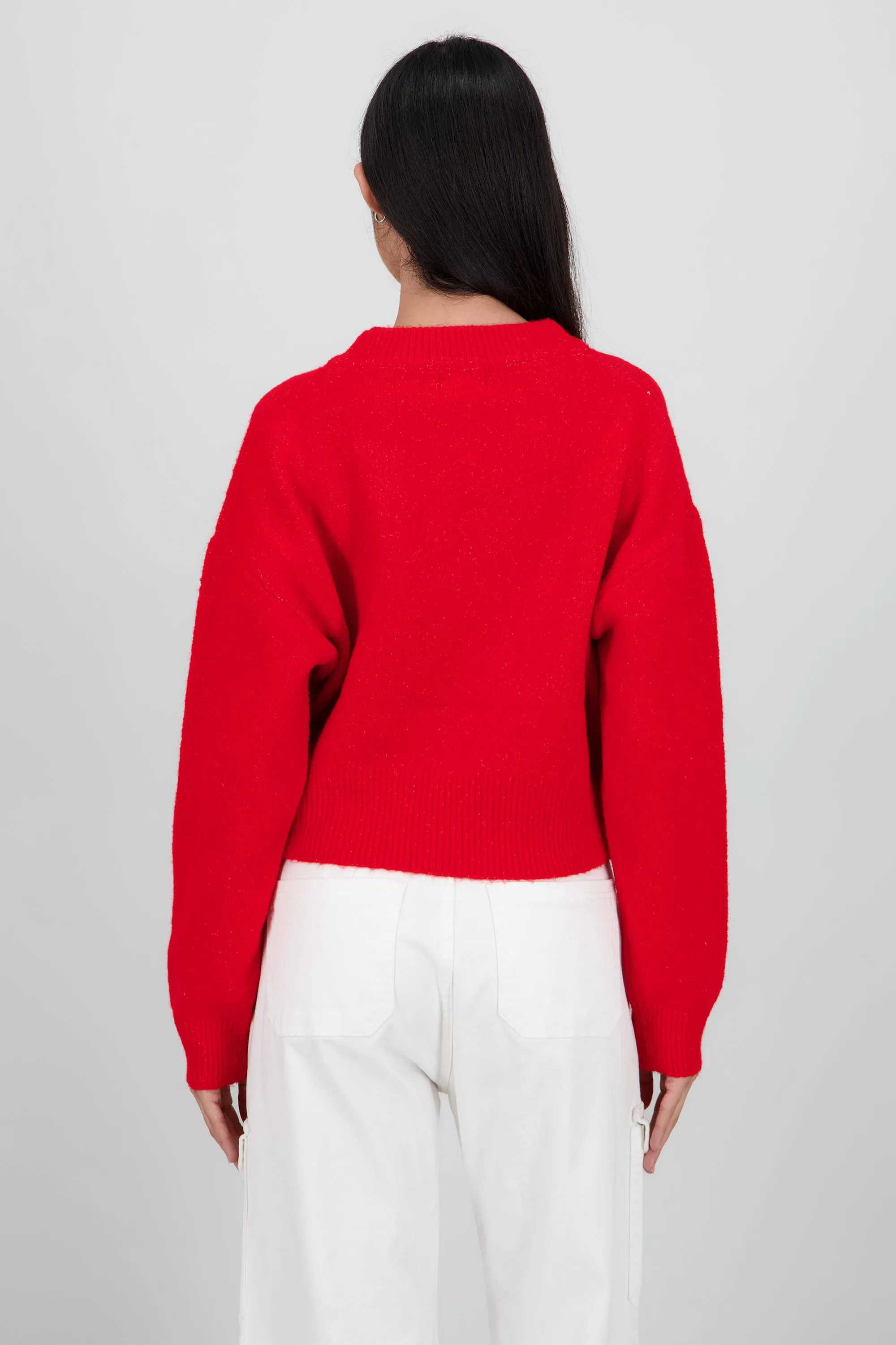 Sueter de cuello redondo manga larga suave sold by Shasa product image thumbnail 4