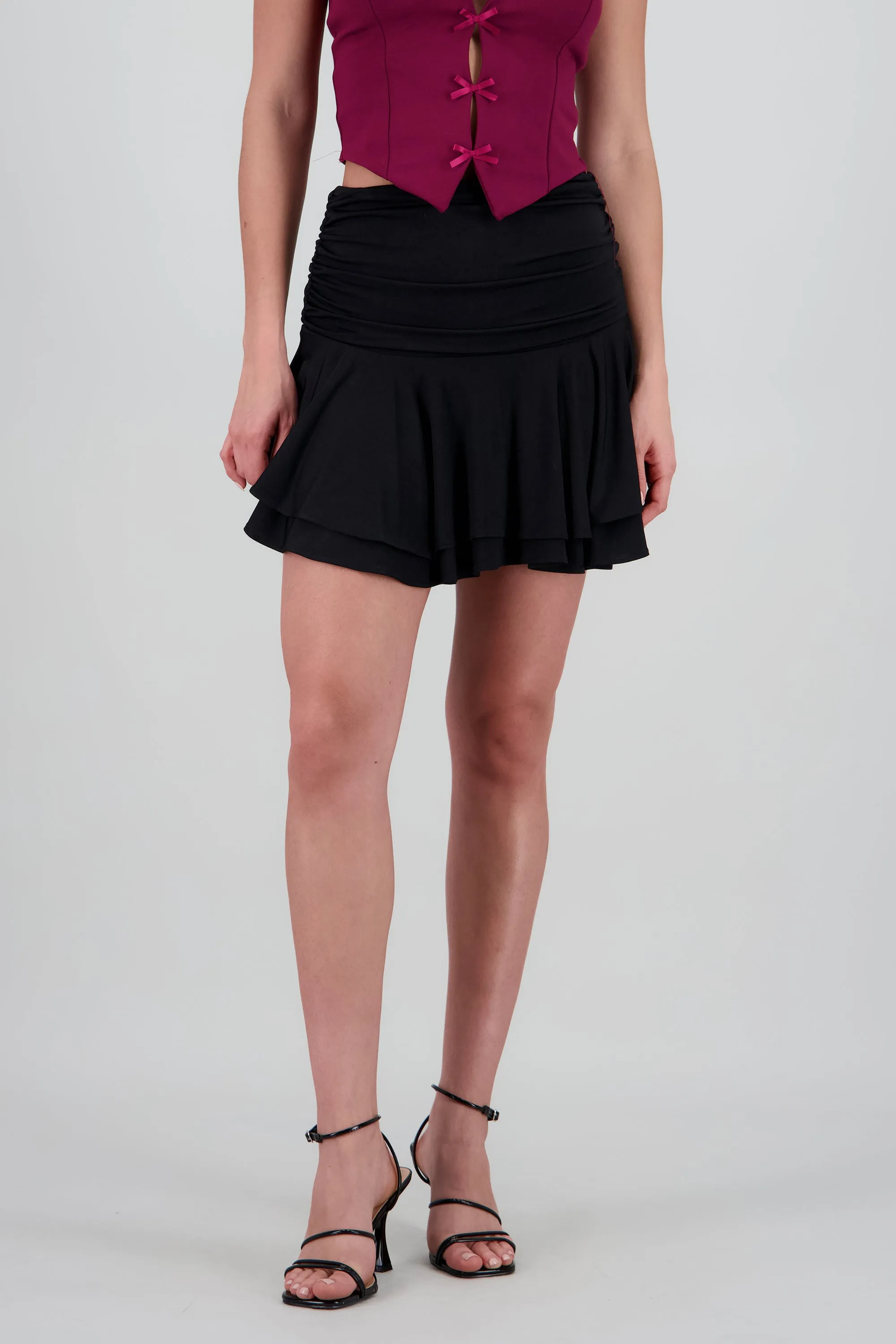 Falda mini drapeada olanes sold by Shasa product image thumbnail 2