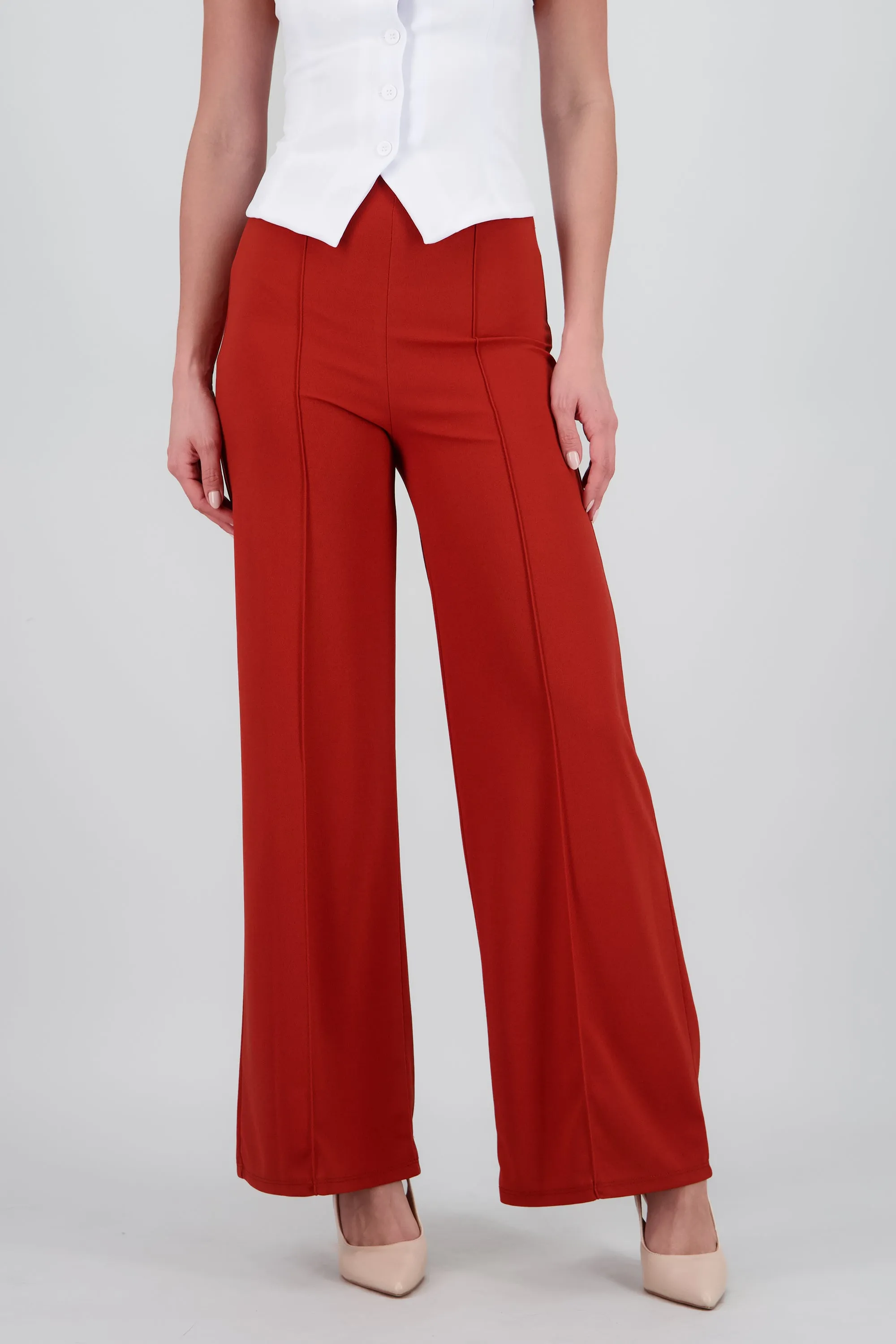 Pantalón Wide Leg Cintura Alta Costuras sold by Shasa product image thumbnail 2