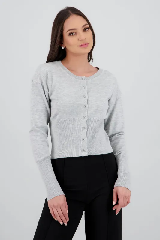 Cardigan con botones liso sold by Shasa