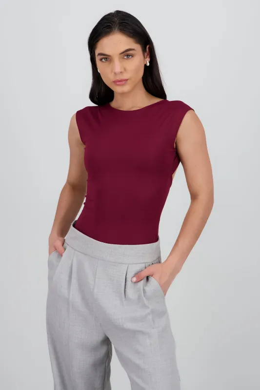 Bodysuit liso escote redondo sold by Shasa