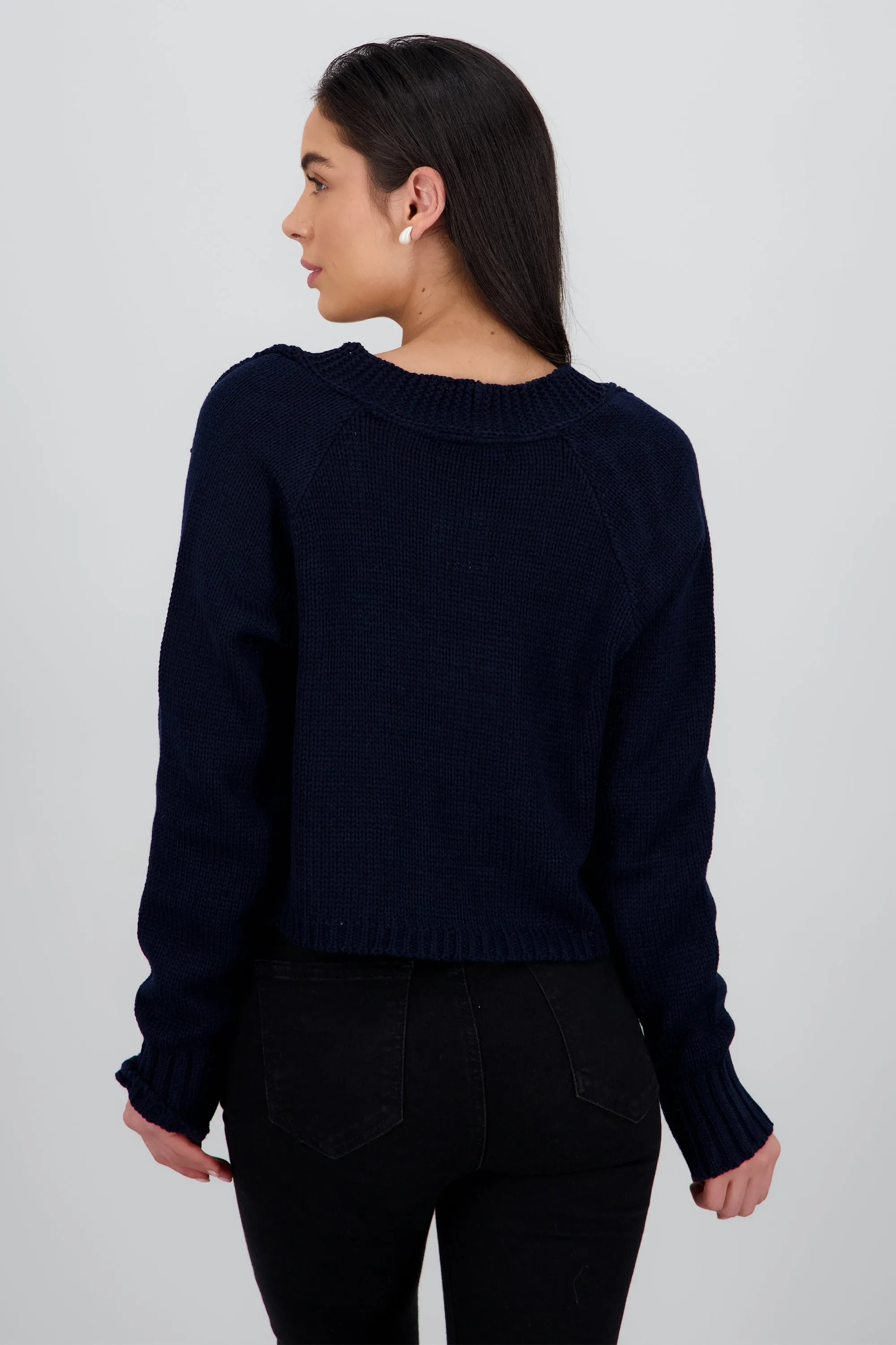 Cardigan trenzado detalle lazo sold by Shasa product image thumbnail 4