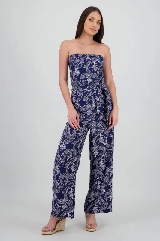 Jumpsuit strapless estampado detalle laso sold by Shasa