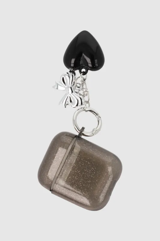 Funda audifonos charm corazon made by Shasa