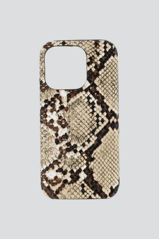 Funda cel iph 15 pro snake print made by Shasa