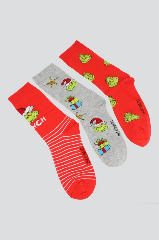 Set 3 pares calcetas grinch sold by Shasa