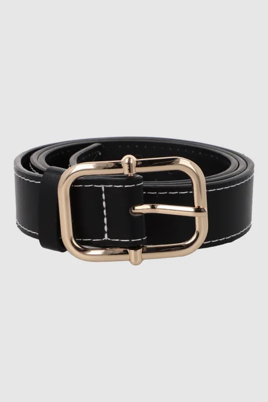 Cinturon hebilla cuadrada delgada sold by Shasa