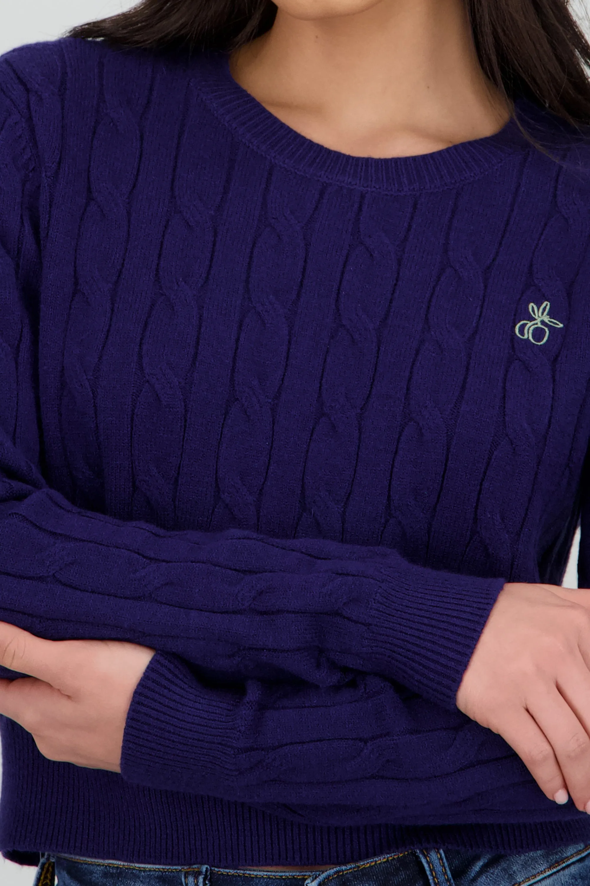 Sueter trenzado liso detalle bordado sold by Shasa product image thumbnail 5